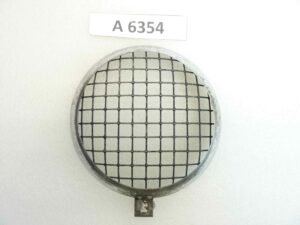 Ghiera faro diam vetro 105 mm - diam est 130 mm con griglia moto auto epoca