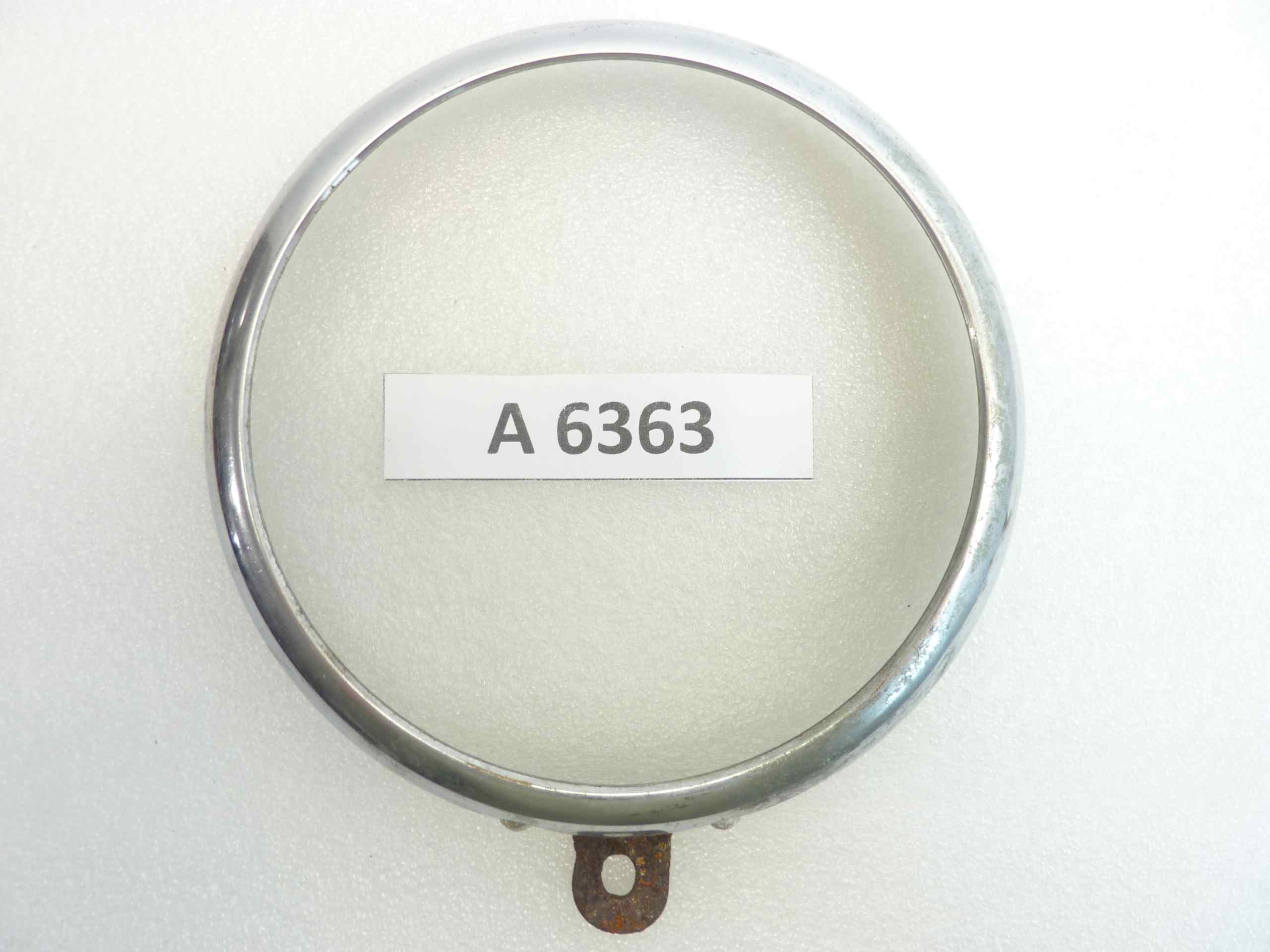 Ghiera faro diam vetro 130 mm - diam est 159 mm moto auto epoca