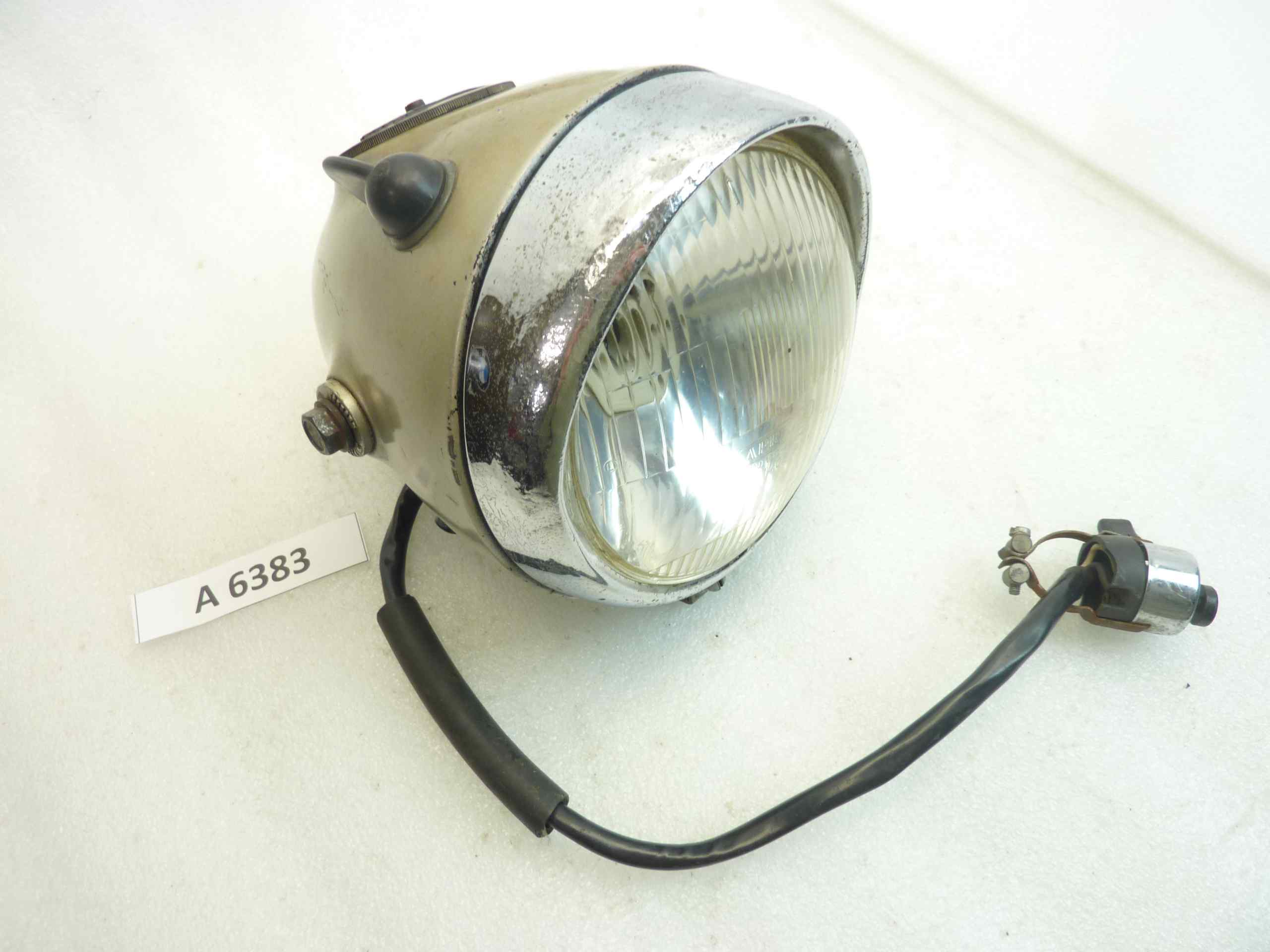 Faro fanale Aprilia Cev 130 IGM 1408 PMX 130461660 completo vetro da incollare moto epoca