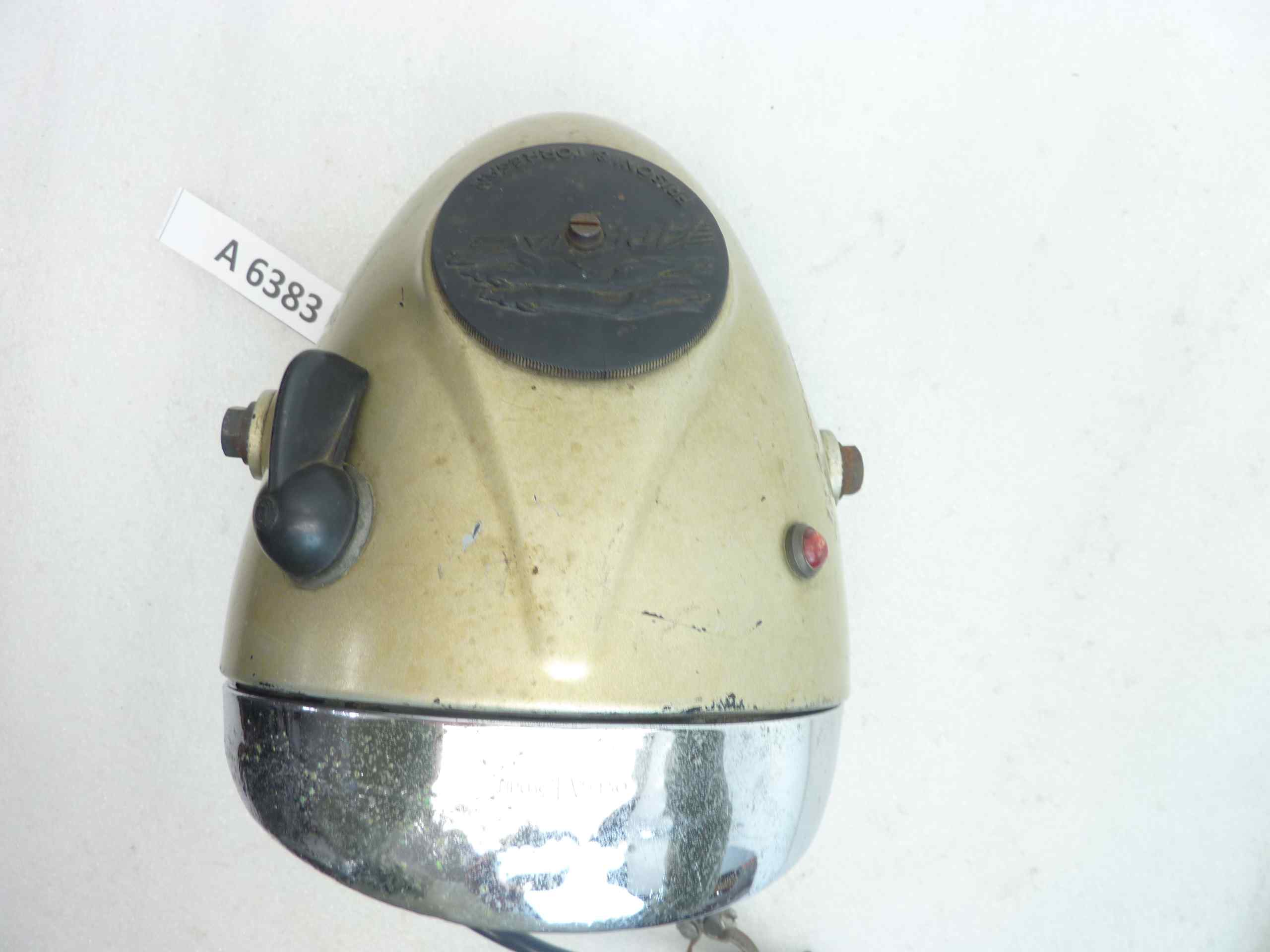 Faro fanale Aprilia Cev 130 IGM 1408 PMX 130461660 completo vetro da incollare moto epoca - immagine 3
