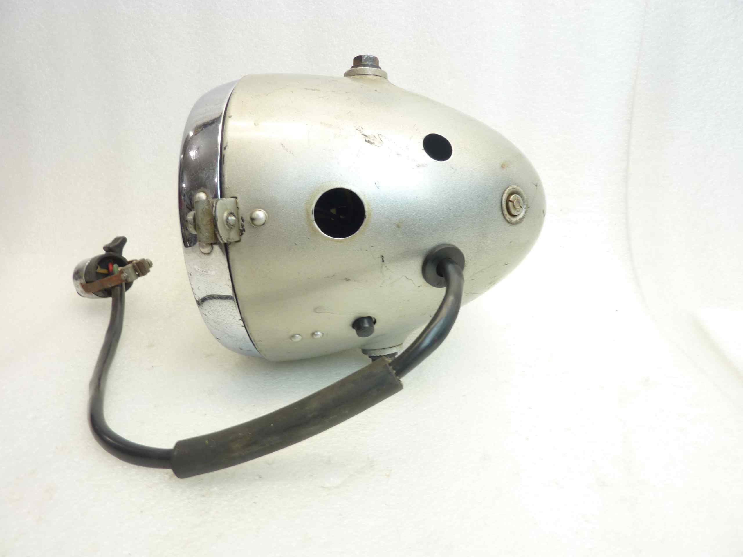 Faro fanale Aprilia Cev 130 IGM 1408 PMX 130461660 completo vetro da incollare moto epoca - immagine 7