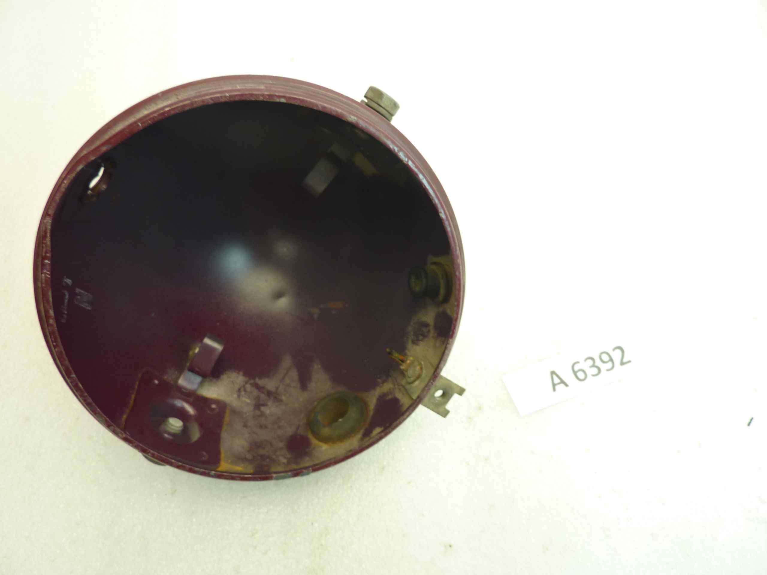 Guscio faro bordeaux diam est 153 mm altezza 105 mm moto epoca