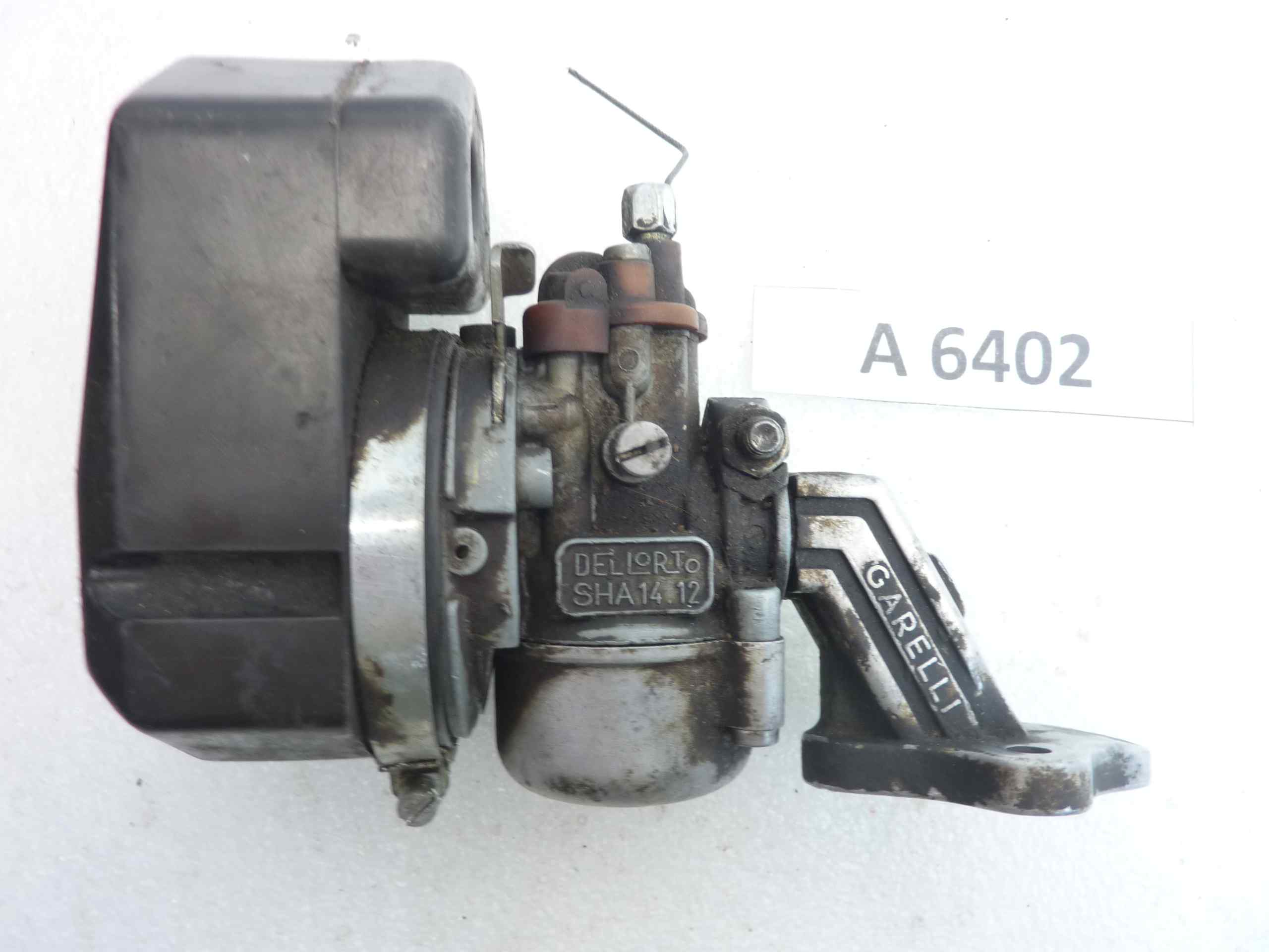 Carburatore Dell'Orto Garelli cod SHA 1412 con filtro e collettore