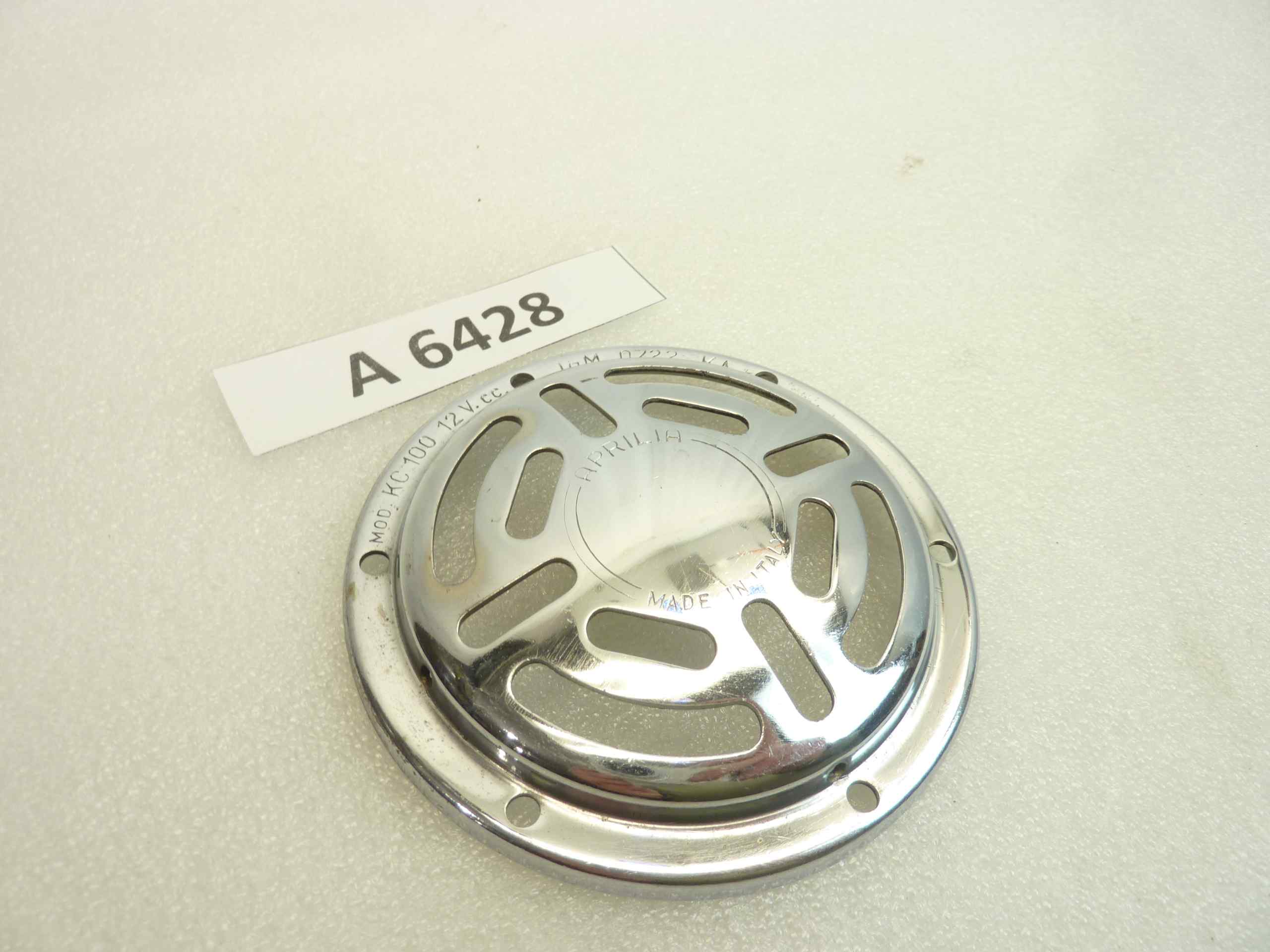 Cornice cromato clacson Aprilia cod KC 100 12V IGM 0722KA nuovo fondo di magazzino - immagine 2