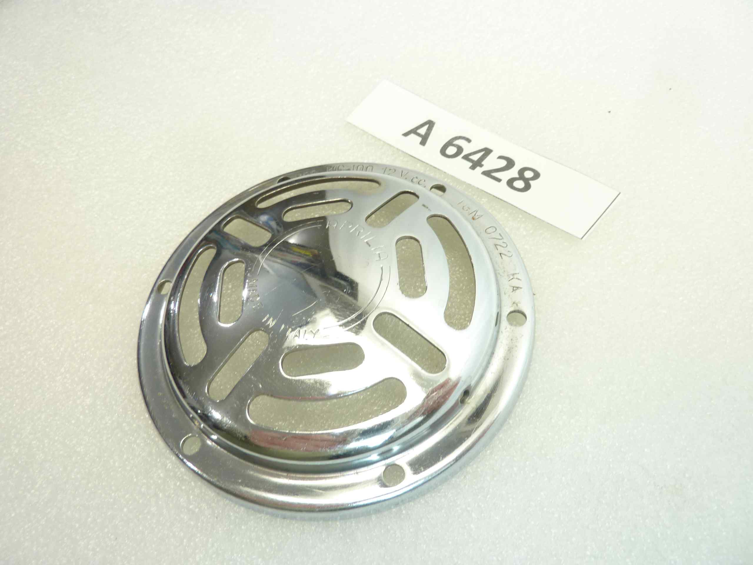 Cornice cromato clacson Aprilia cod KC 100 12V IGM 0722KA nuovo fondo di magazzino - immagine 3