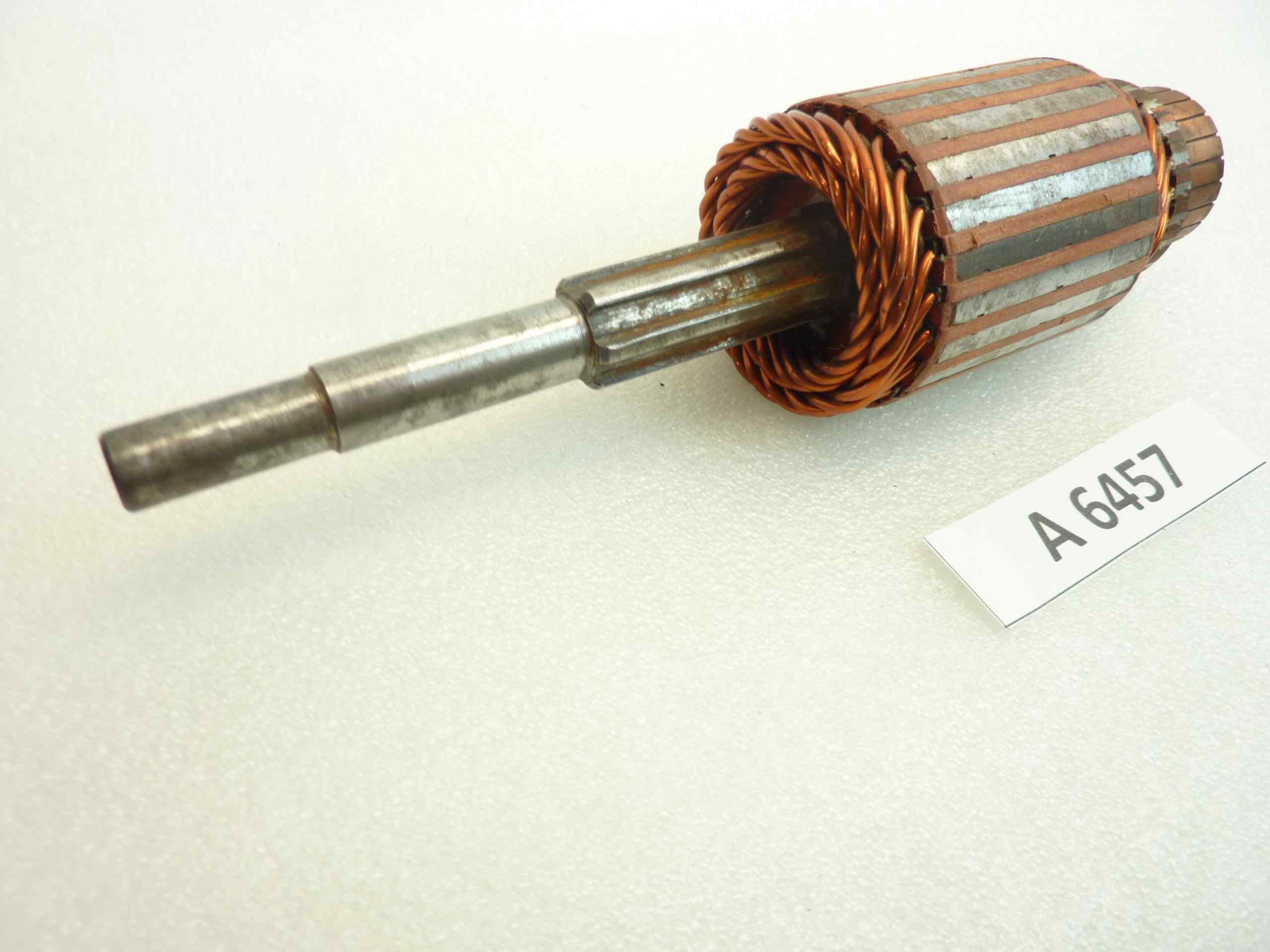 Indotto motorino avviamento Fiat 1400 1400 A 1800 Campagnola 615 benzina diam 59 mm lungh 251 mm nuovo fondo di magazzino - immagine 2