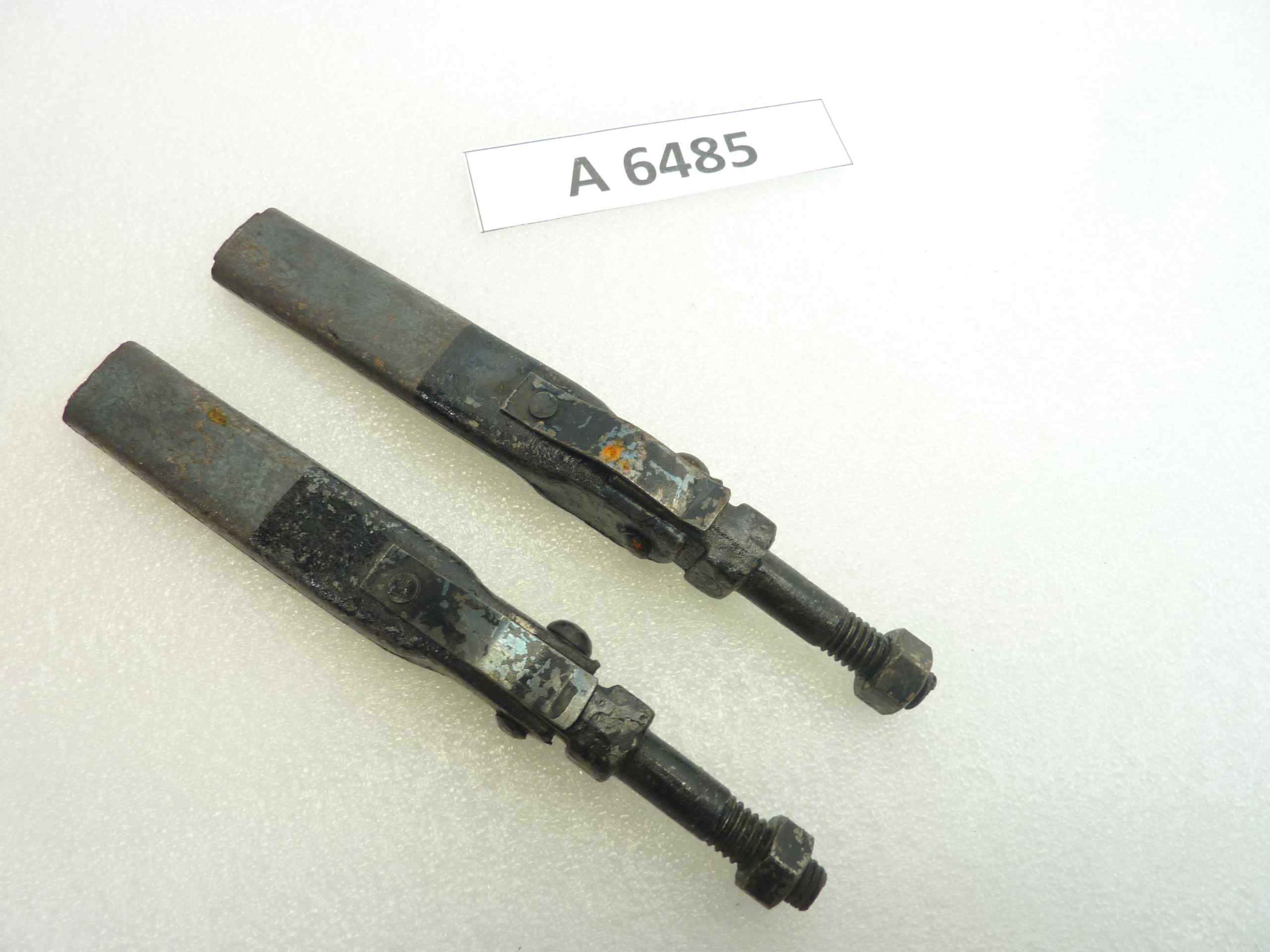 Pedane poggiapiedi moto epoca universali lungh pedana 115 mm lungh tot 165 nuovo fondo di magazzino - immagine 2