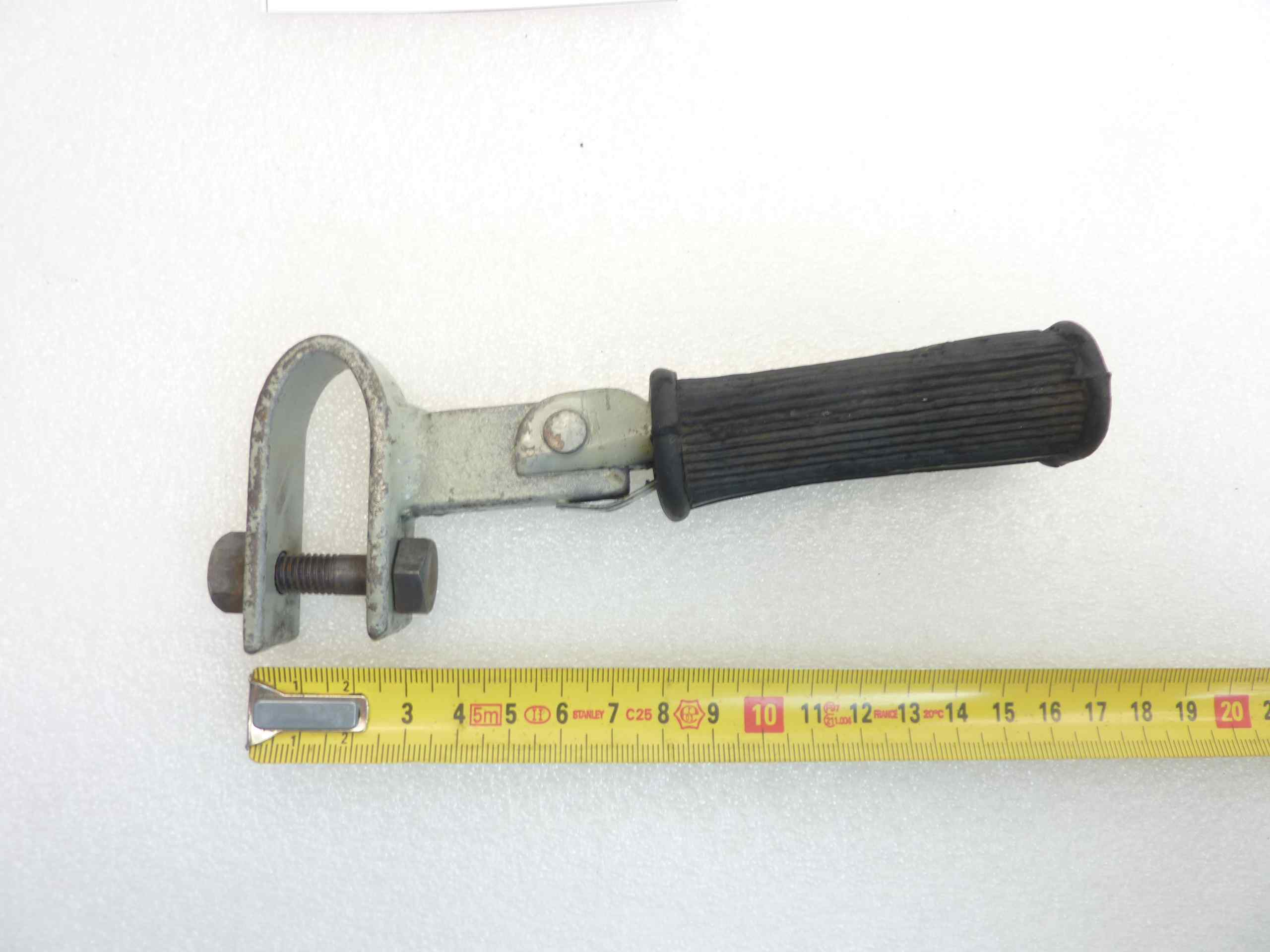Pedane poggiapiedi moto epoca universali lungh pedana 110 mm - largh interna 20 mm coppia nuovo fondo di magazzino - immagine 6
