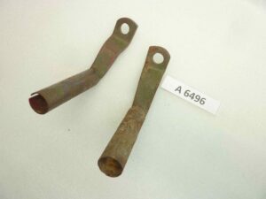 Pedaline poggiapiedi Guzzi Airone 4V T2513 T2514 coppia da riverniciare nuovo fondo di magazzino
