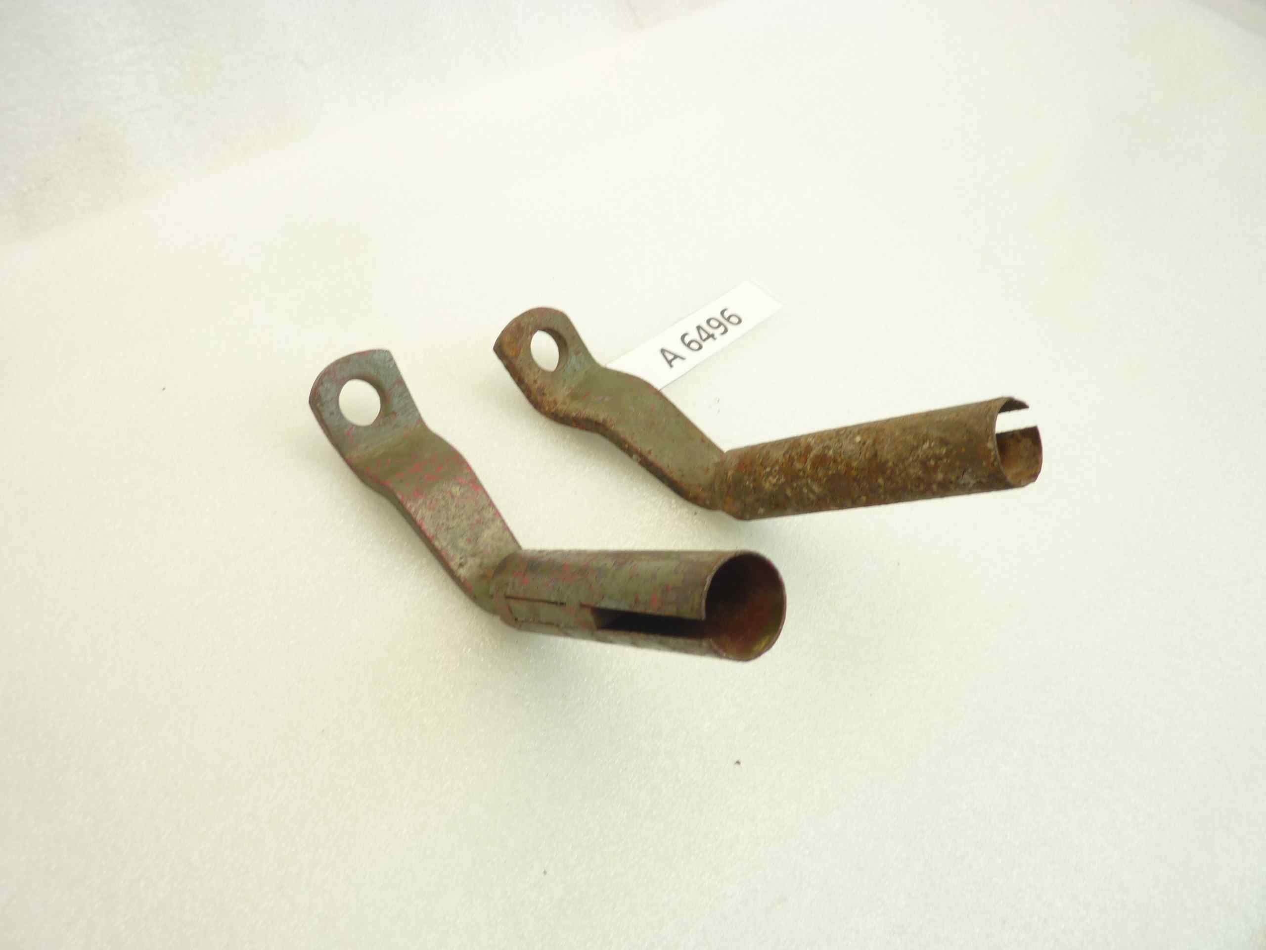 Pedaline poggiapiedi Guzzi Airone 4V T2513 T2514 coppia da riverniciare nuovo fondo di magazzino - immagine 2