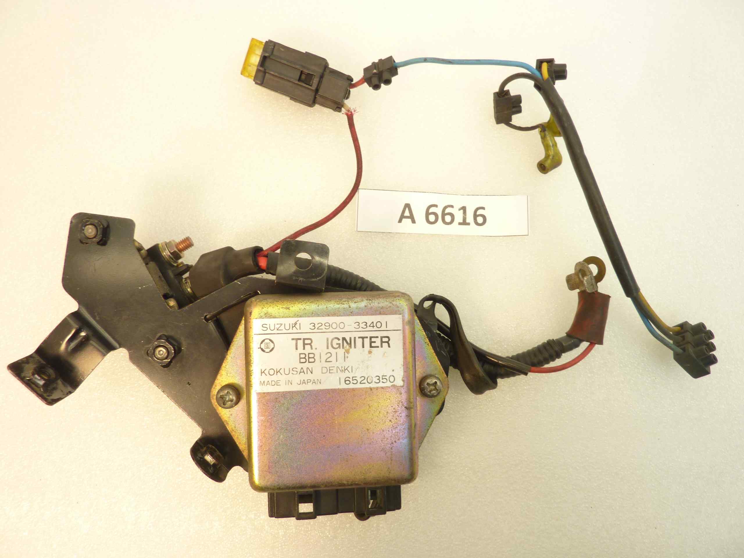 Centralina Suzuki GSX GS 400 CDI cod 32900 33401 BB1211 6520350 con staffa teleruttore ruttore rele' avviamento