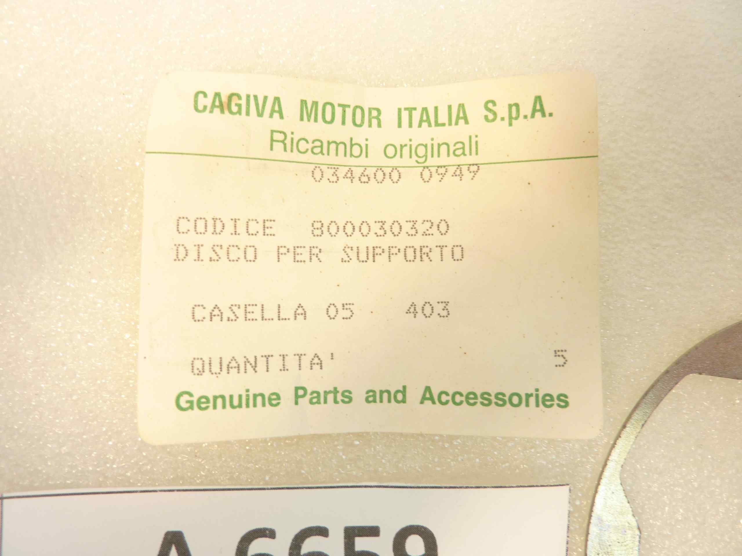 Disco supporto strumentazione Cagiva SXT SST 125 Harley AMF cod 800030320 nuovo fondo di magazzino - immagine 2