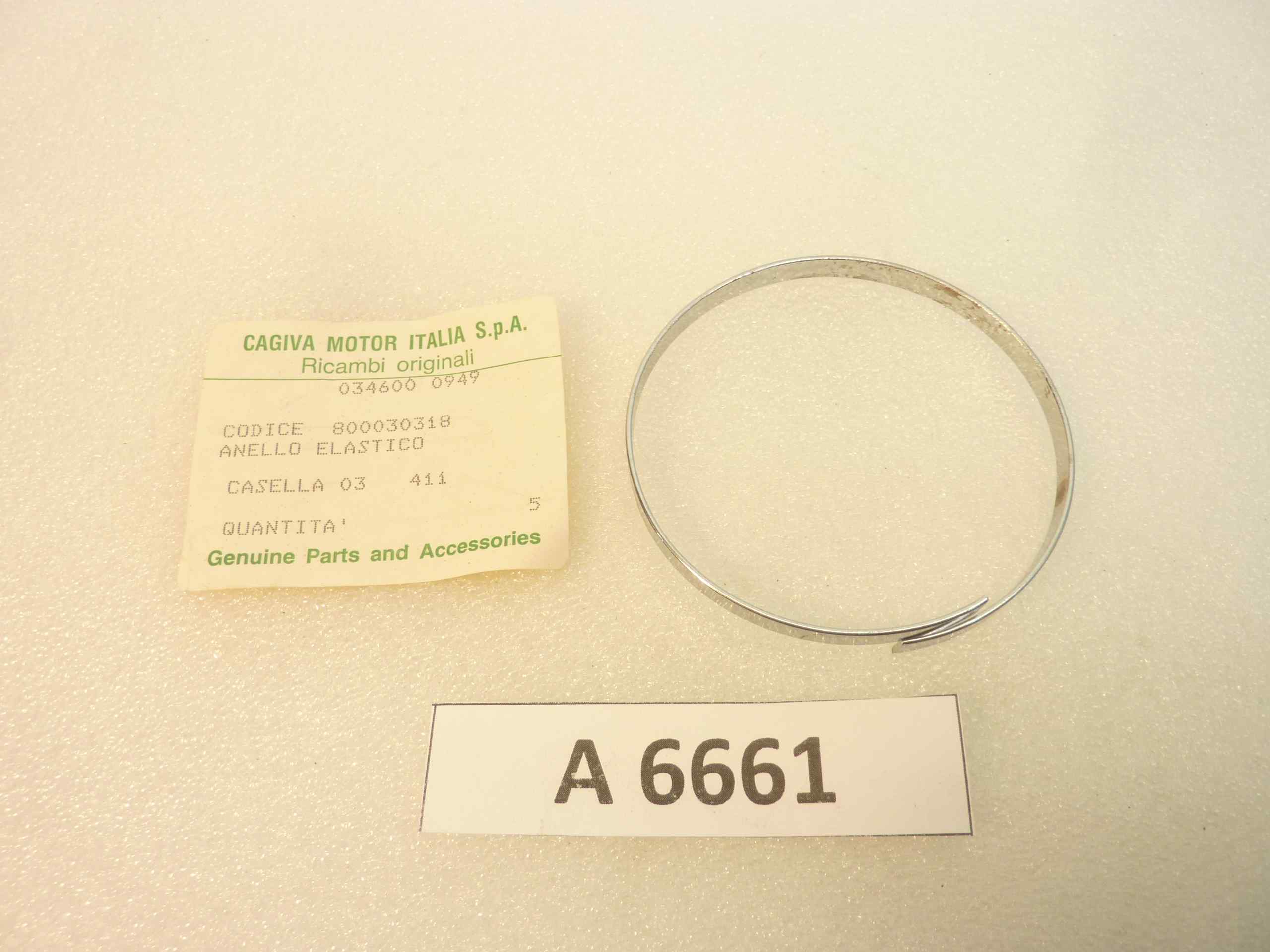 Anello elastico strumentazione Cagiva DSXT SST 125 Harley AMF contagiri cod 800030318 nuovo fondo di magazzino