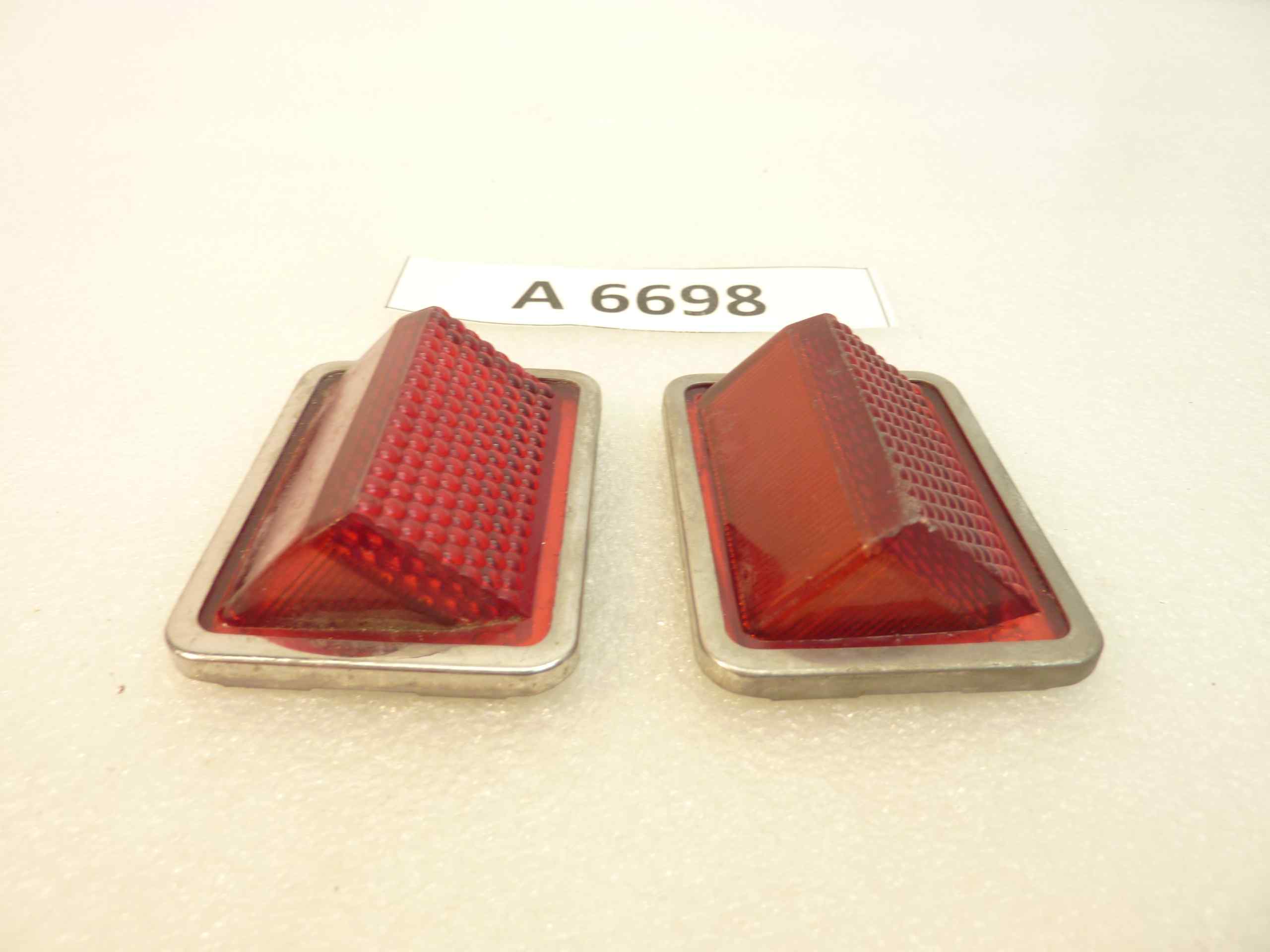 Coppia catadiottri Fiat 124 Spider catarinfrangenti portiere originali - immagine 2