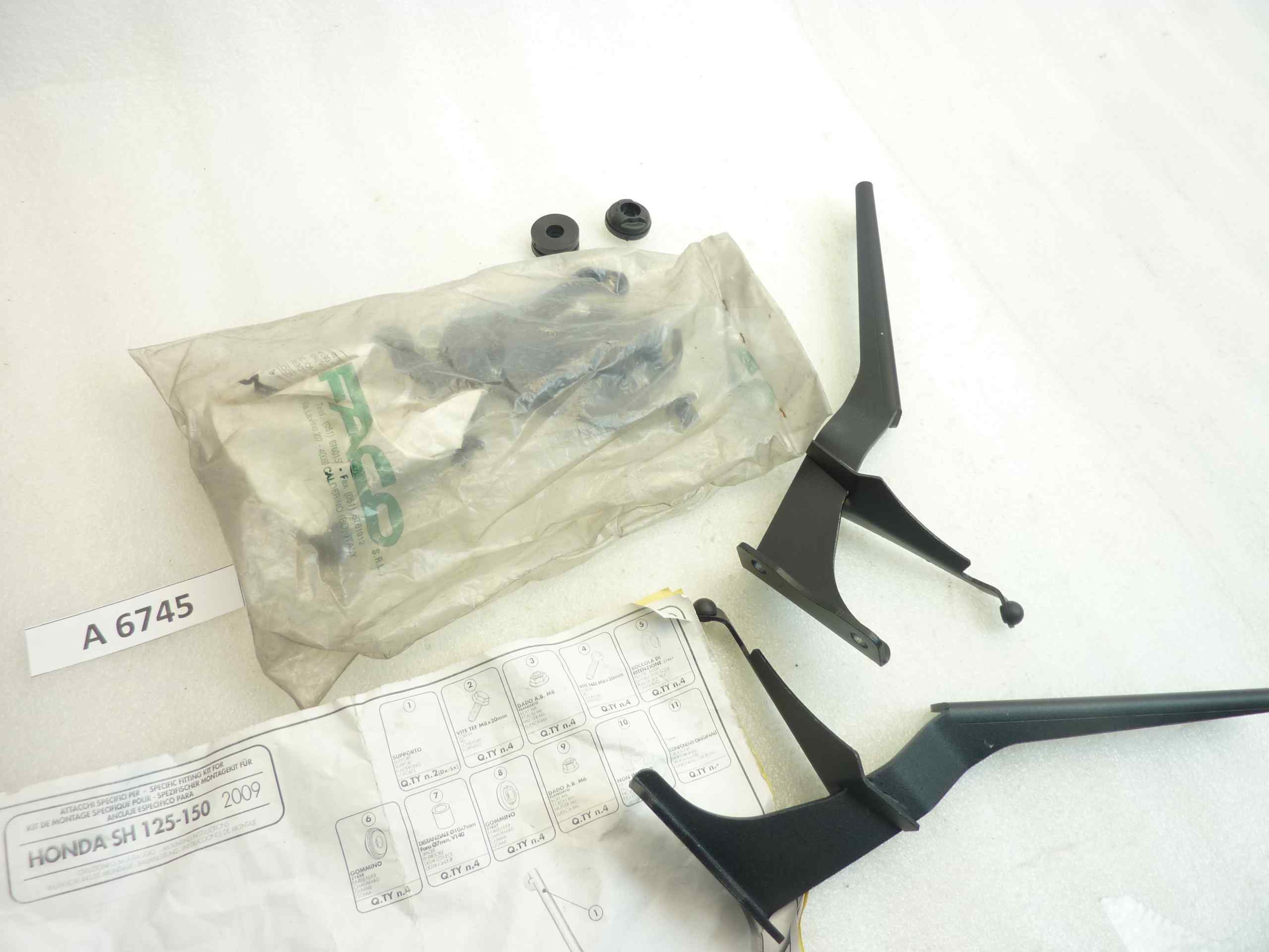 Staffe attacchi parabrezza Honda SH 125 150 2008 plexiglass nuovo fondo di magazzino