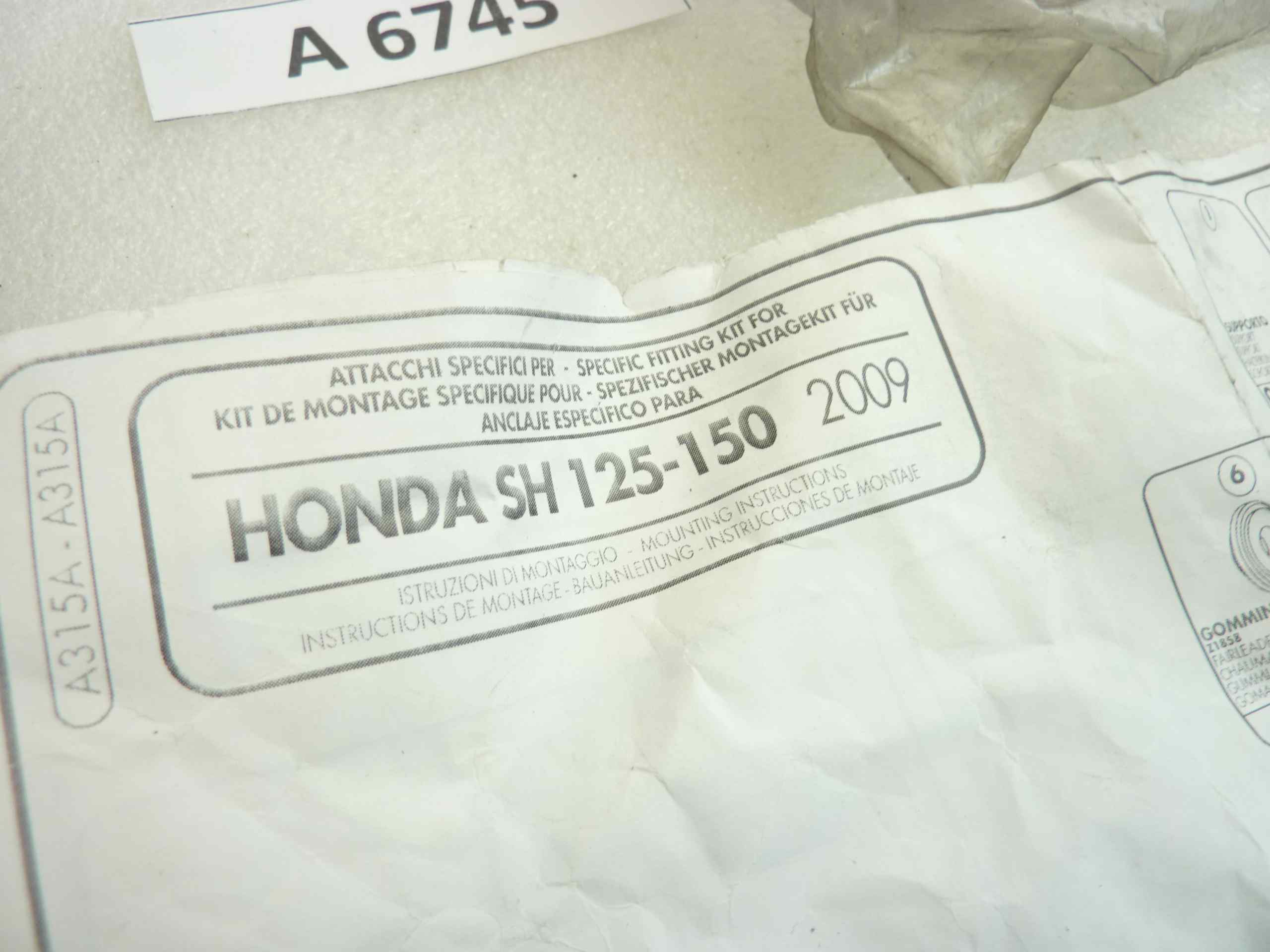 Staffe attacchi parabrezza Honda SH 125 150 2008 plexiglass nuovo fondo di magazzino - immagine 2