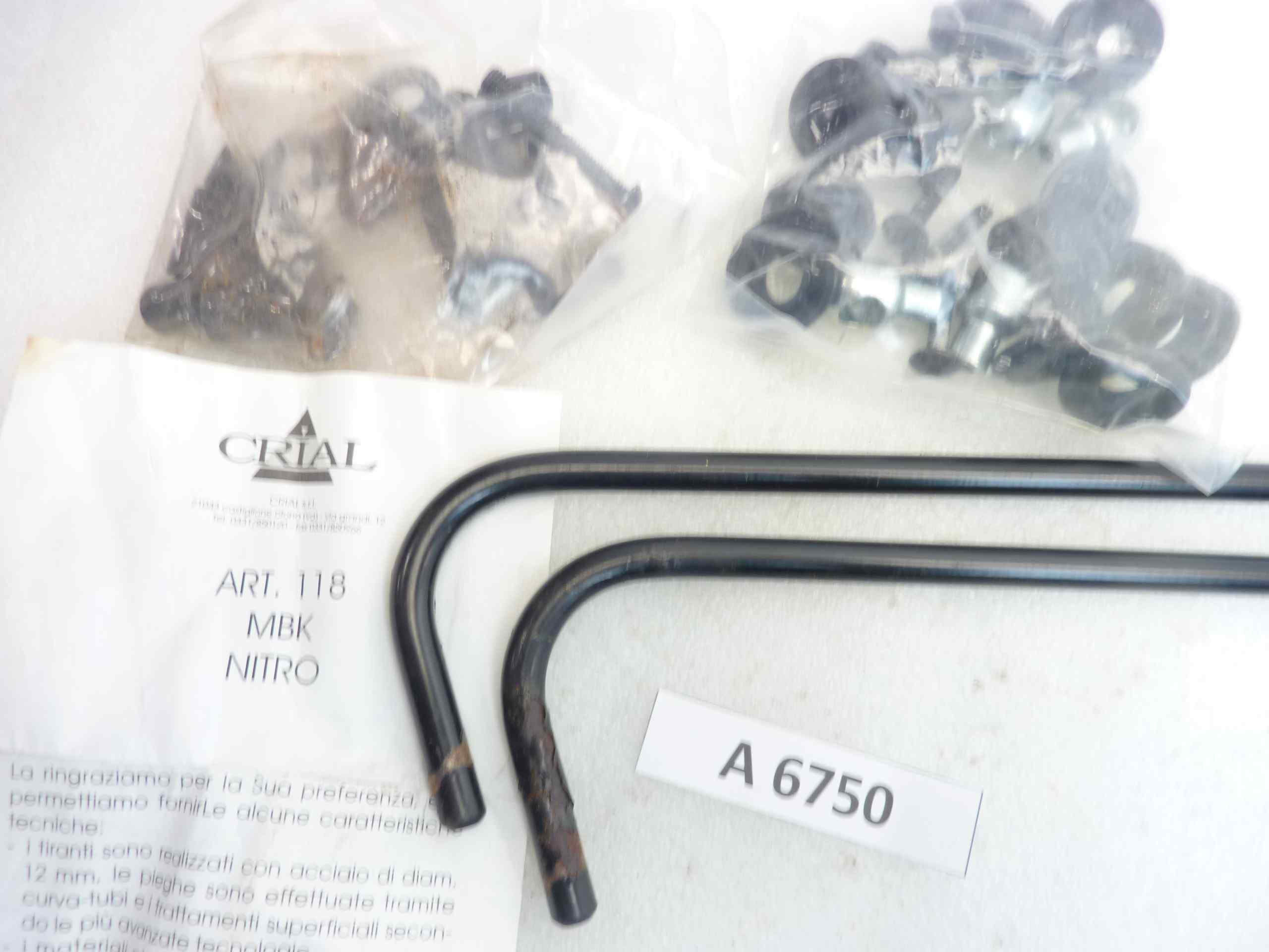 Staffe attacchi parabrezza Crial 118 MBK Nitro plexiglass nuovo fondo di magazzino - immagine 2