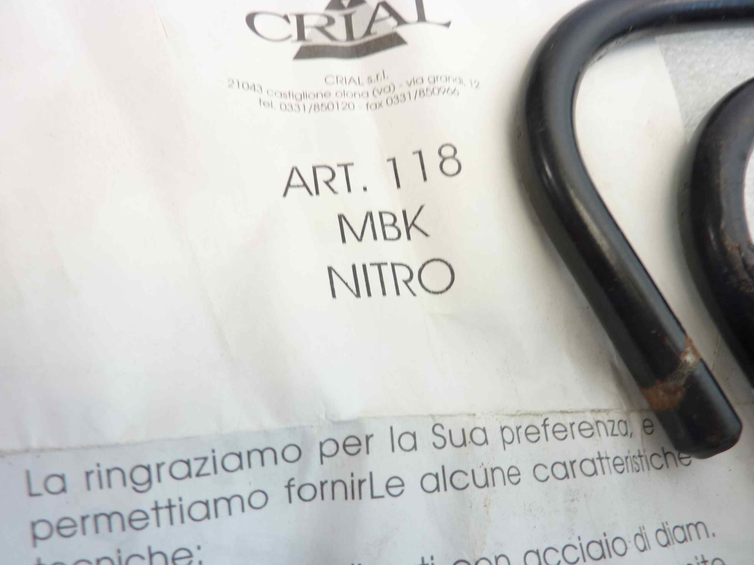 Staffe attacchi parabrezza Crial 118 MBK Nitro plexiglass nuovo fondo di magazzino - immagine 3