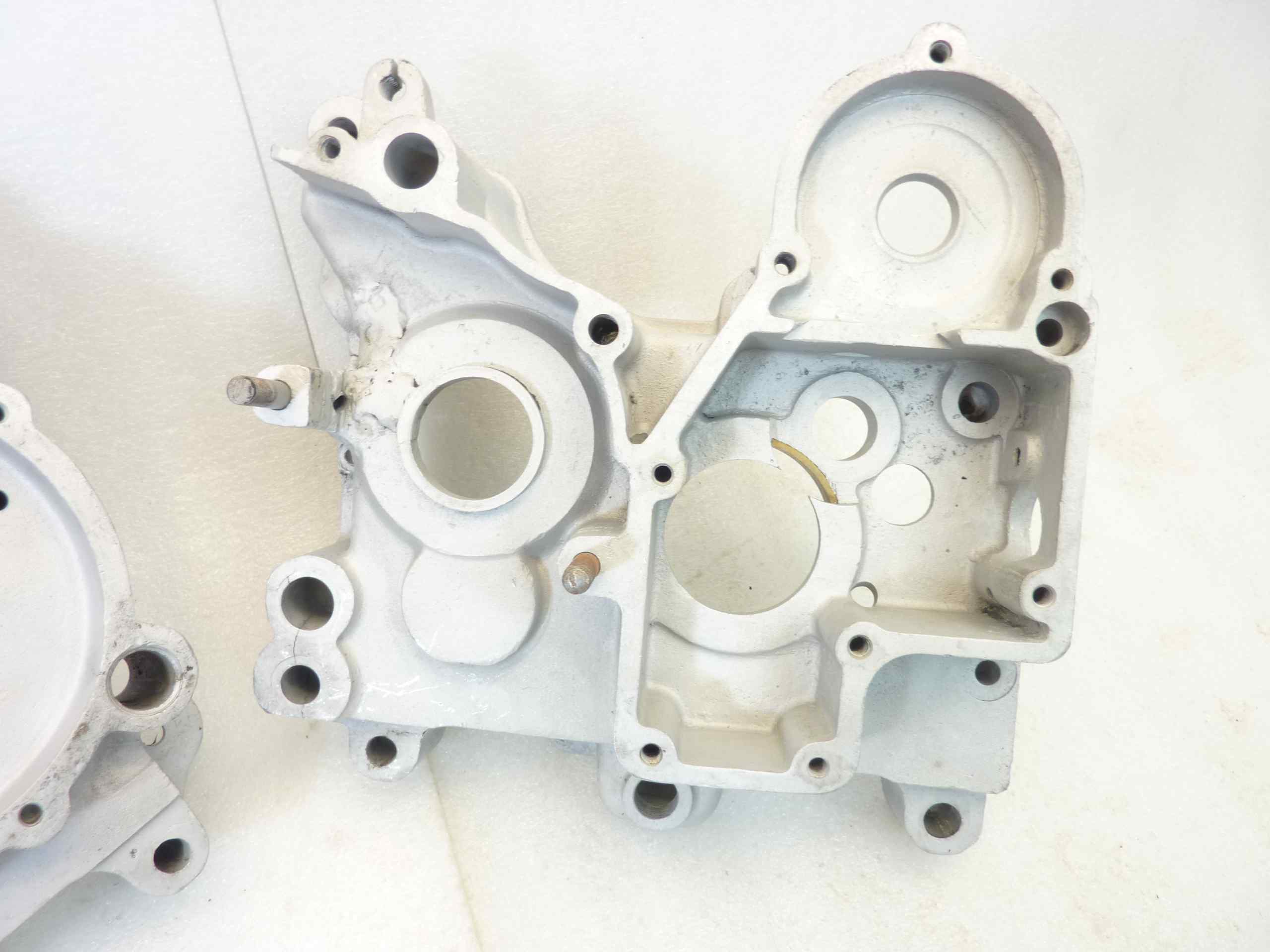 Basamento carter motore Guzzi P 250 Faccetta Nera cod 2504 2505 riparato sigla motore 0605247 - immagine 3