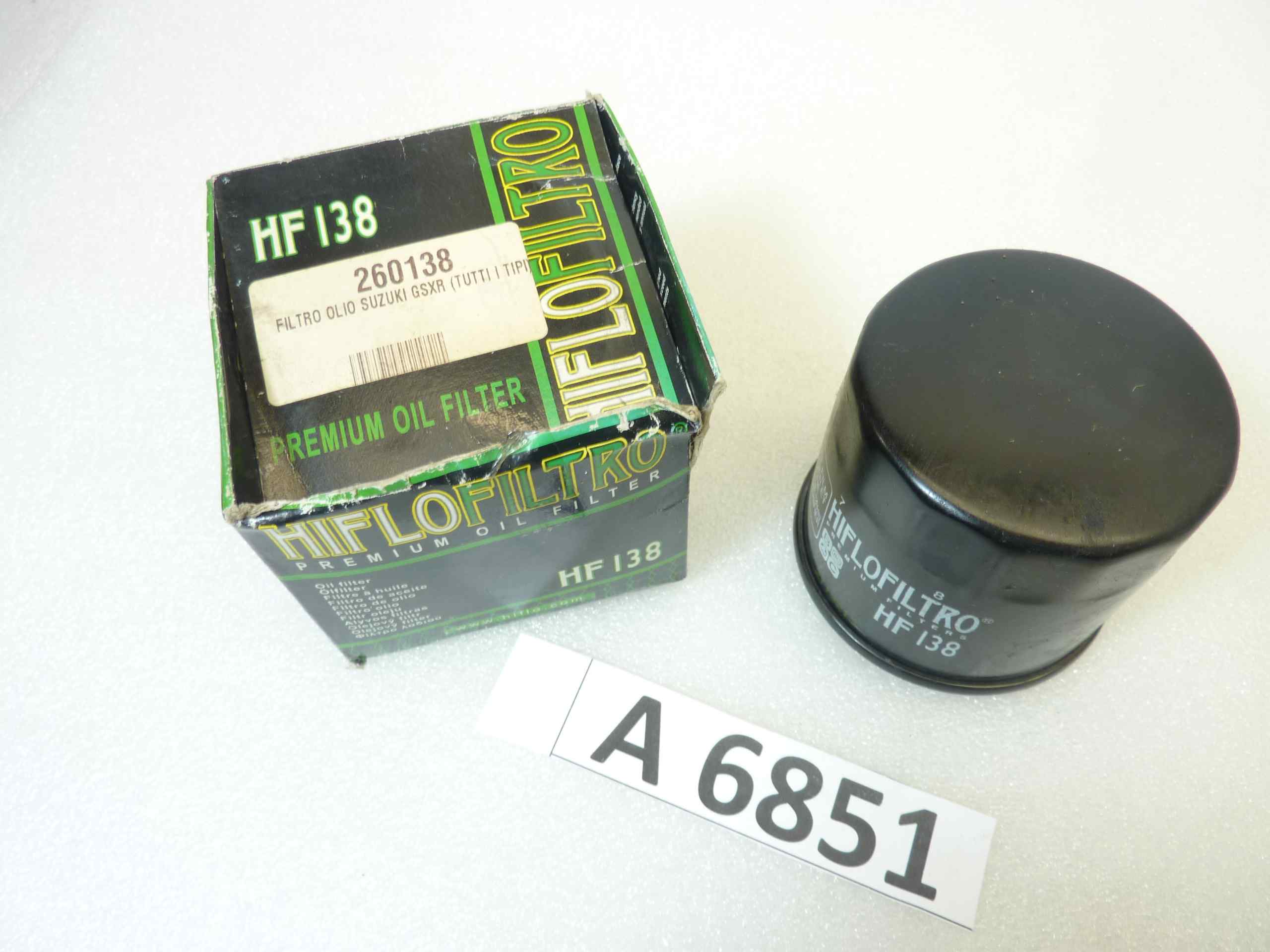 Filtro olio Hiflo HF138 Suzuki GSXR tutti modelli vedi foto per compatibilità - nuovo fondo di magazzino - immagine 2