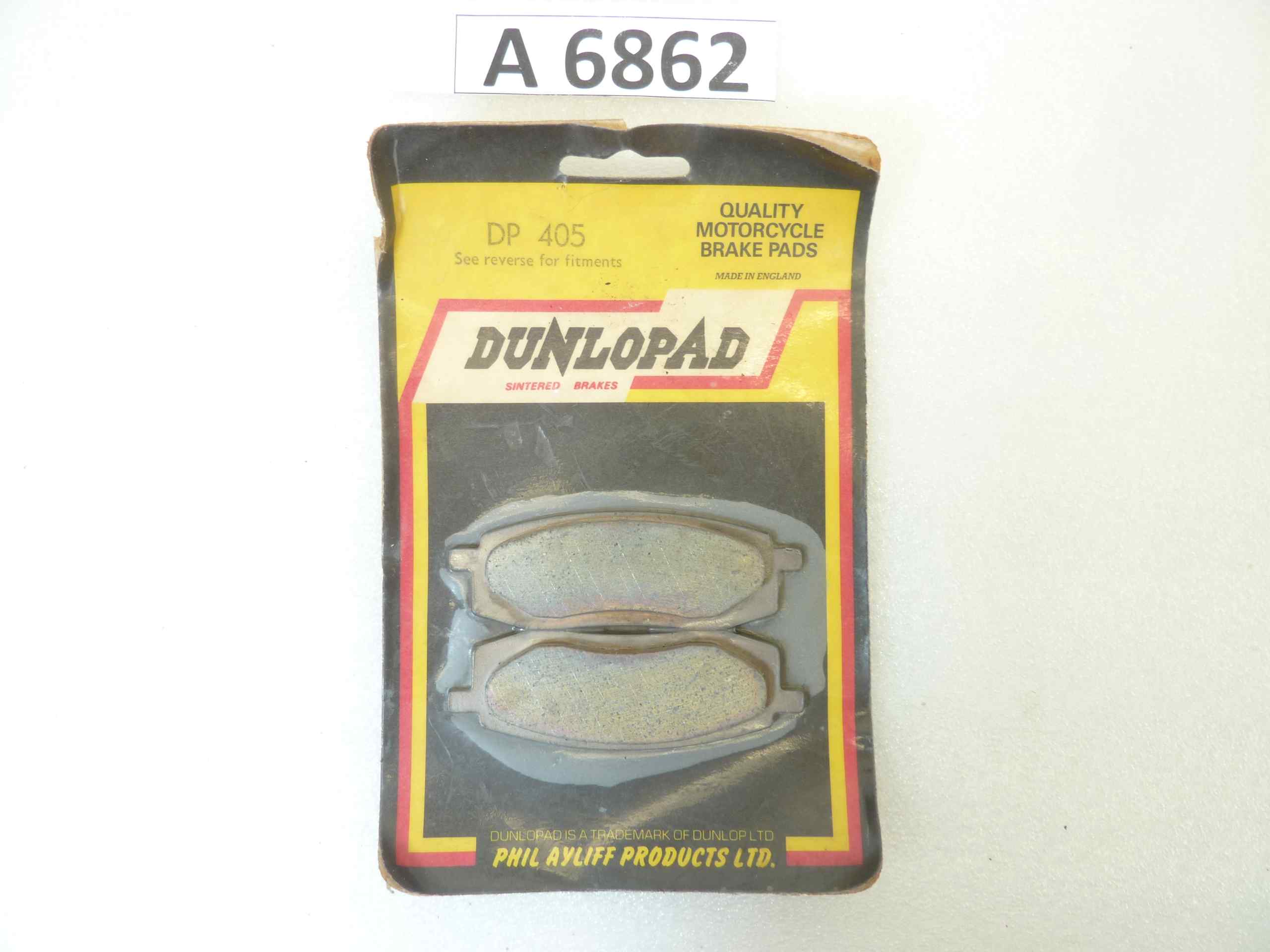 Pastiglie freno Dunlopad Yamaha YZ 125 250 490 TT 350 1985-1988 nuovo fondo di magazzino