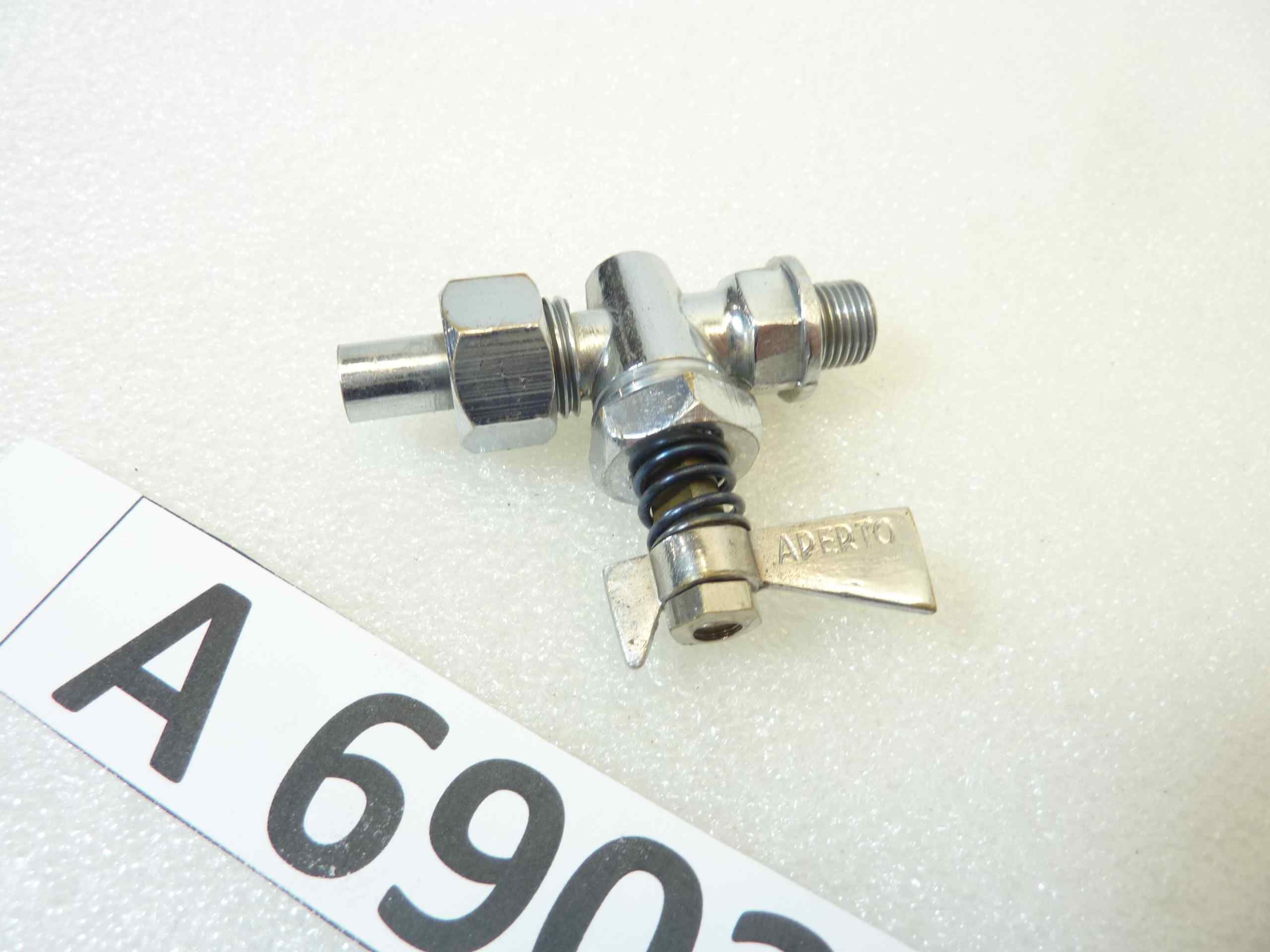 Rubinetto olio Moto epoca diam filetto 13 mm e 9,8 mm nuovo fondo di magazzino - immagine 4