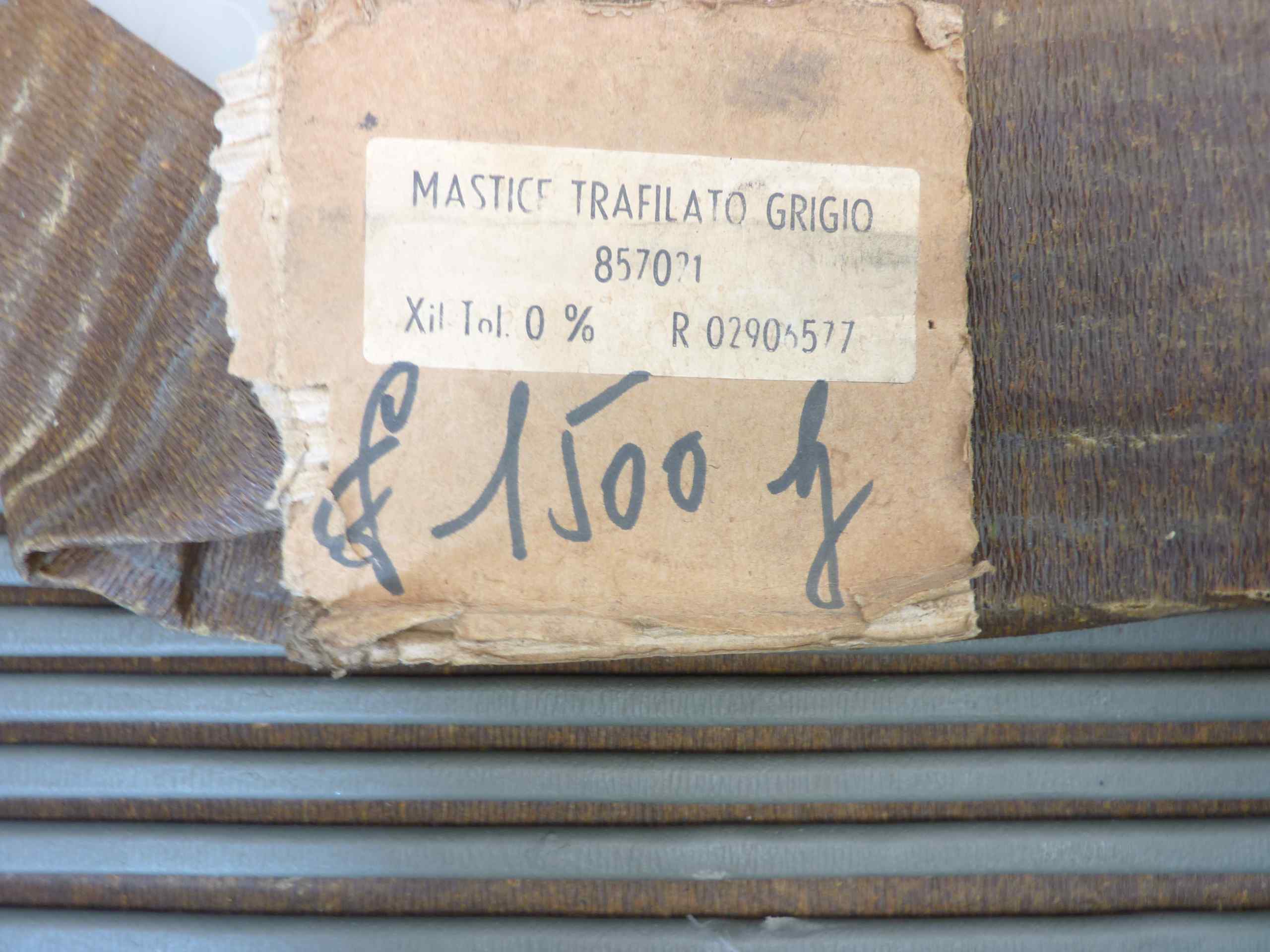 Mastice trafilato grigio 857021 15 strisce Xil Tol 0% R 02906577 nuovo fondo di magazzino - immagine 2