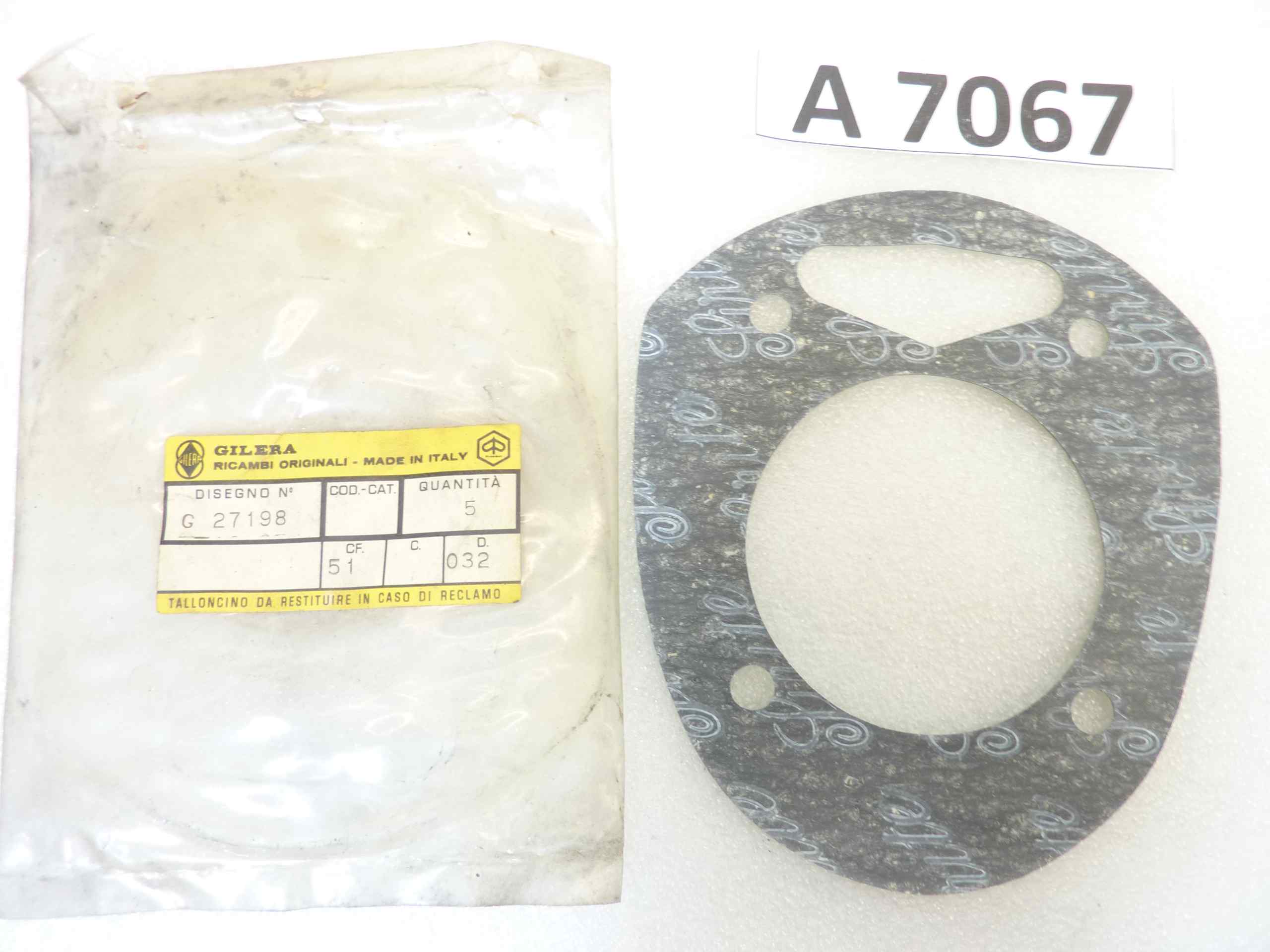 Guarnizione Gilera 175 Extra 4T 150 Rossa SS G 27198 testa cilindro nuovo fondo di magazzino - immagine 2