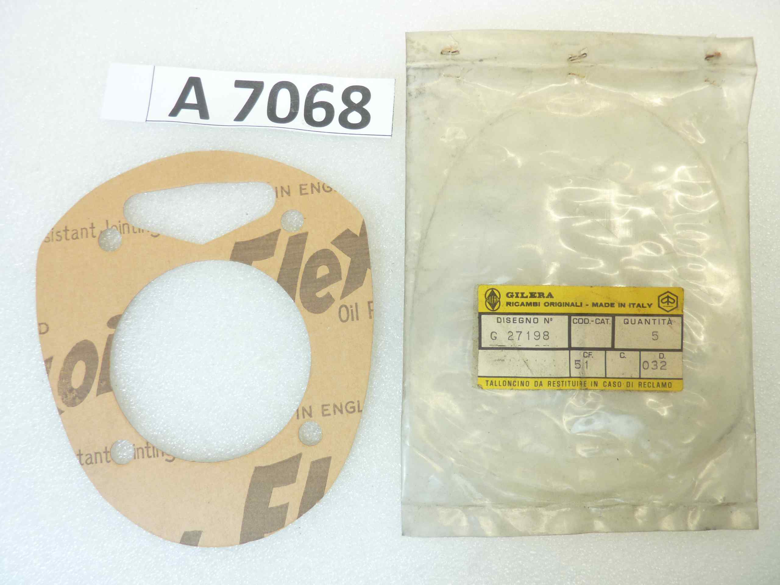 Guarnizione Gilera 175 Extra 4T 150 Rossa SS G 27198 testa cilindro nuovo fondo di magazzino - immagine 2