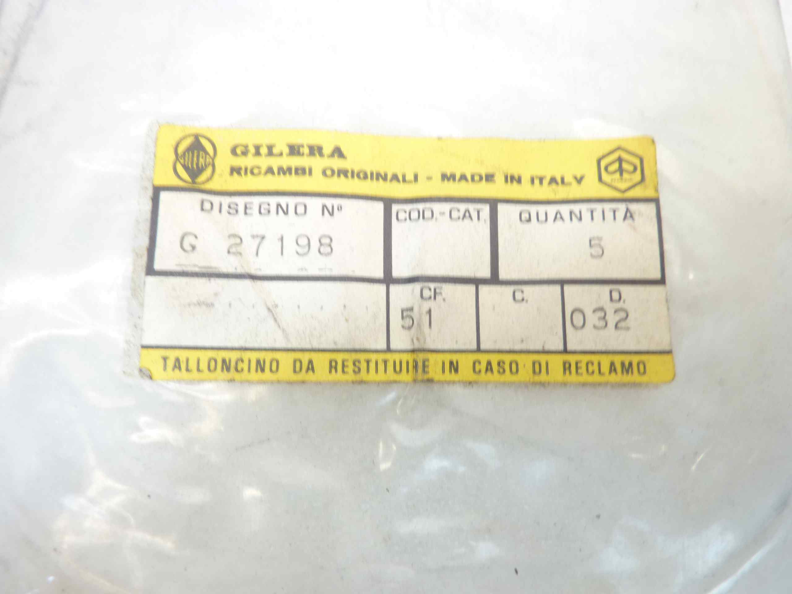 Guarnizione Gilera 175 Extra 4T 150 Rossa SS G 27198 testa cilindro nuovo fondo di magazzino - immagine 3