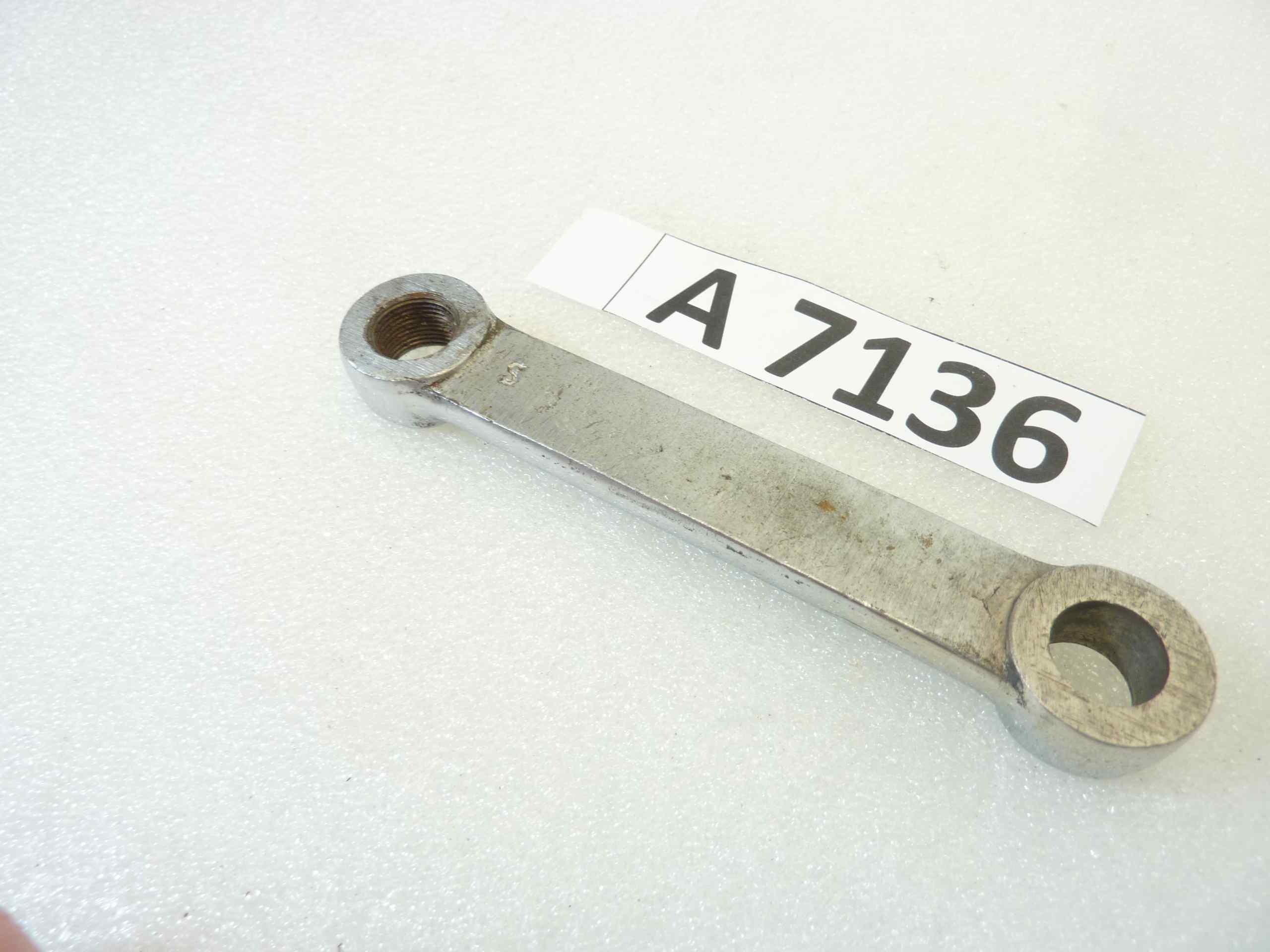 Biscottino superiore moto epoca cromato filettato sinistro interasse 110 mm diam fori 13,2 14 nuovo fondo di magazzino - immagine 5