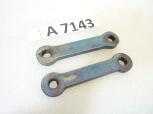 Coppia biscottini grezzi moto epoca filettati interasse 87 mm diam fori 10 nuovo fondo di magazzino