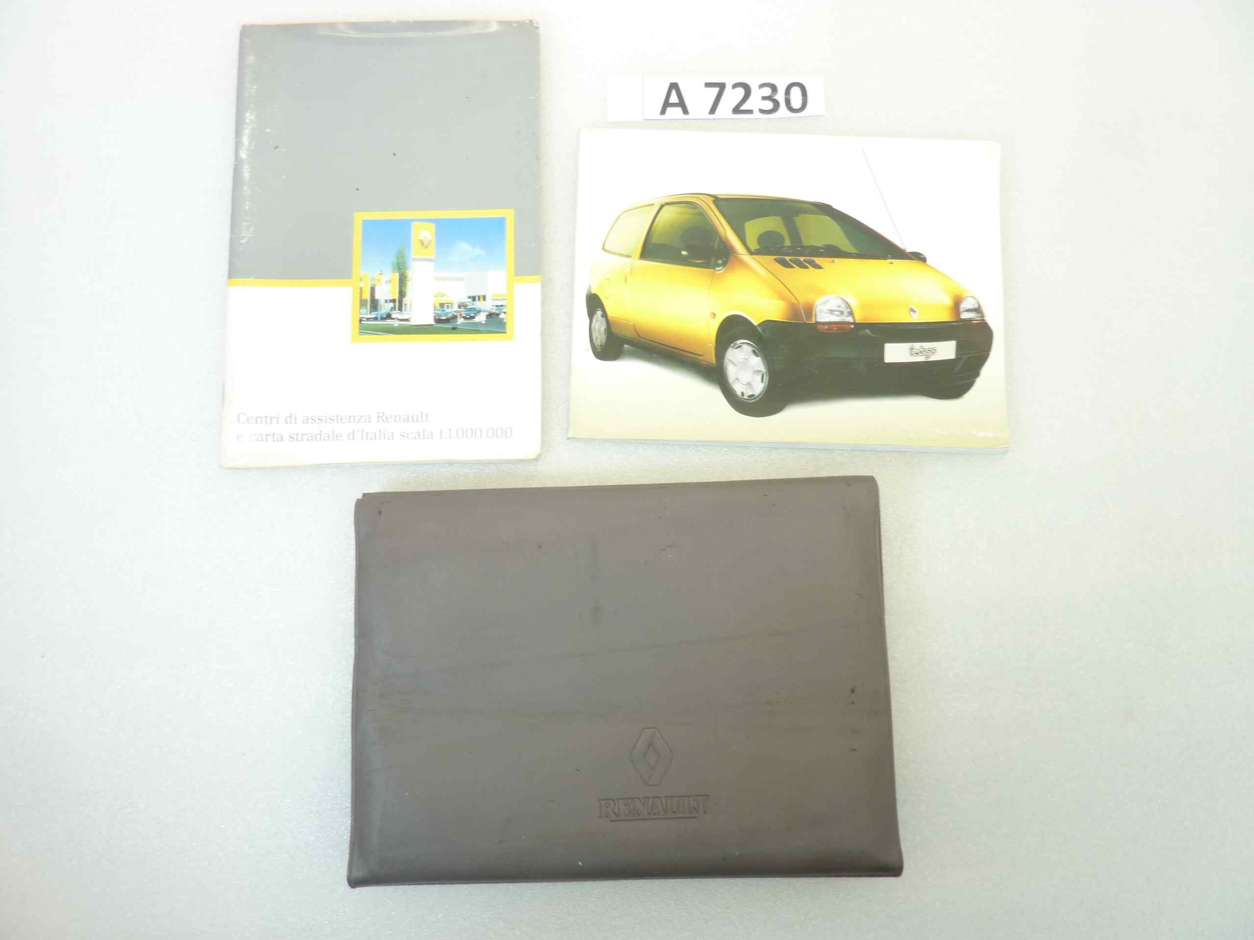 Libretto istruzioni manuale Renault Twingo 77 11 193 480 - NE 606 03 97 2° ed. Italienne piu' libretto centri assistenza e busta porta documenti