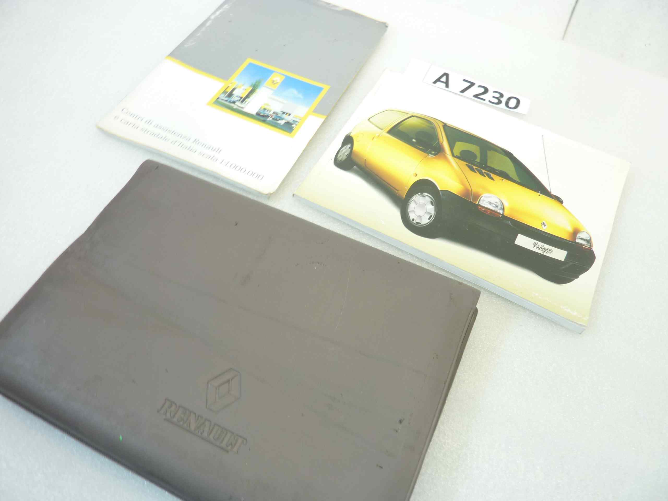 Libretto istruzioni manuale Renault Twingo 77 11 193 480 - NE 606 03 97 2° ed. Italienne piu' libretto centri assistenza e busta porta documenti - immagine 2