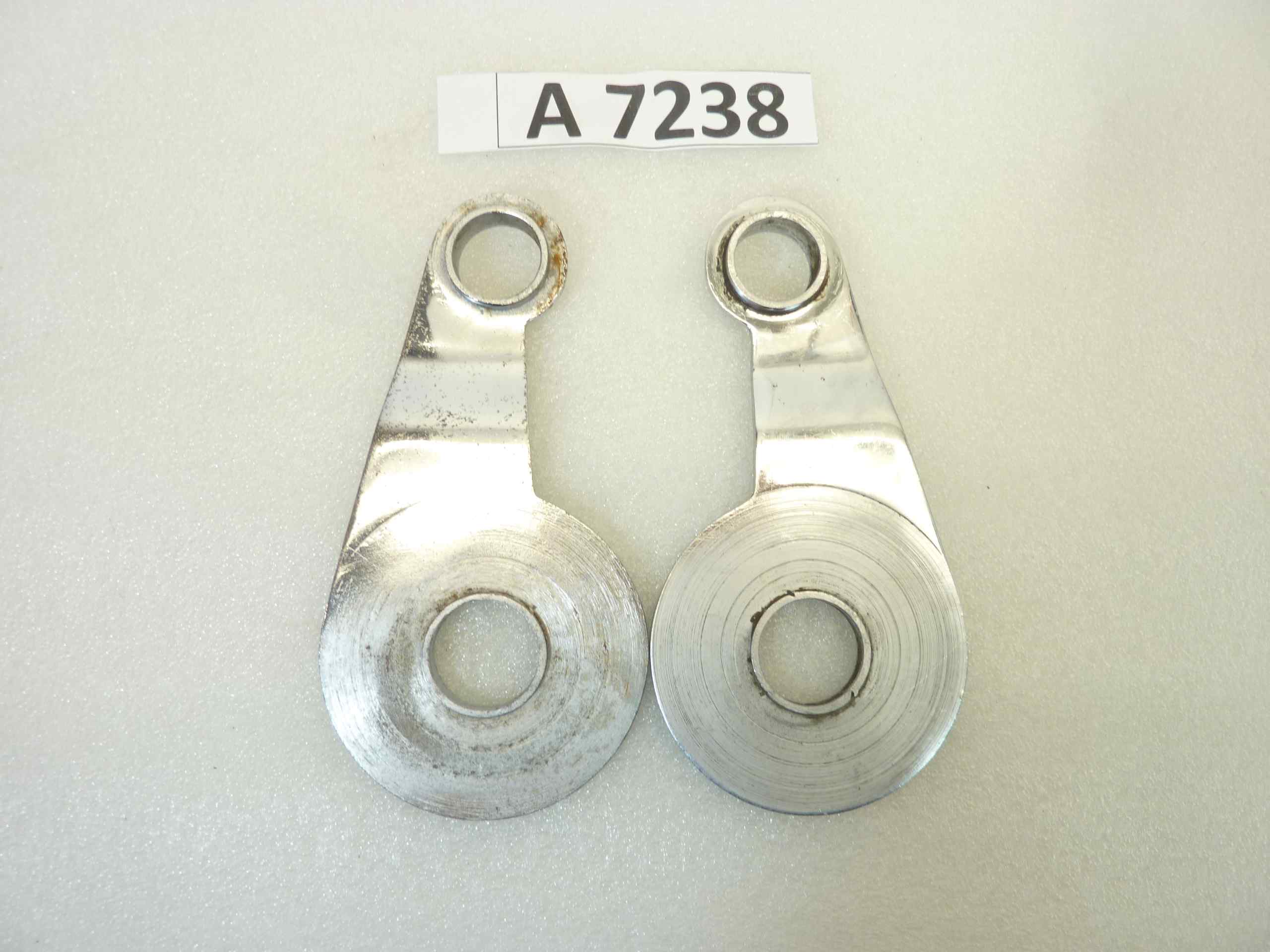 Coppia piastra oscillante Guzzi Alce Superalce GT 20 ammortizzatori posteriori cromate Dx T9135 Sx T9134