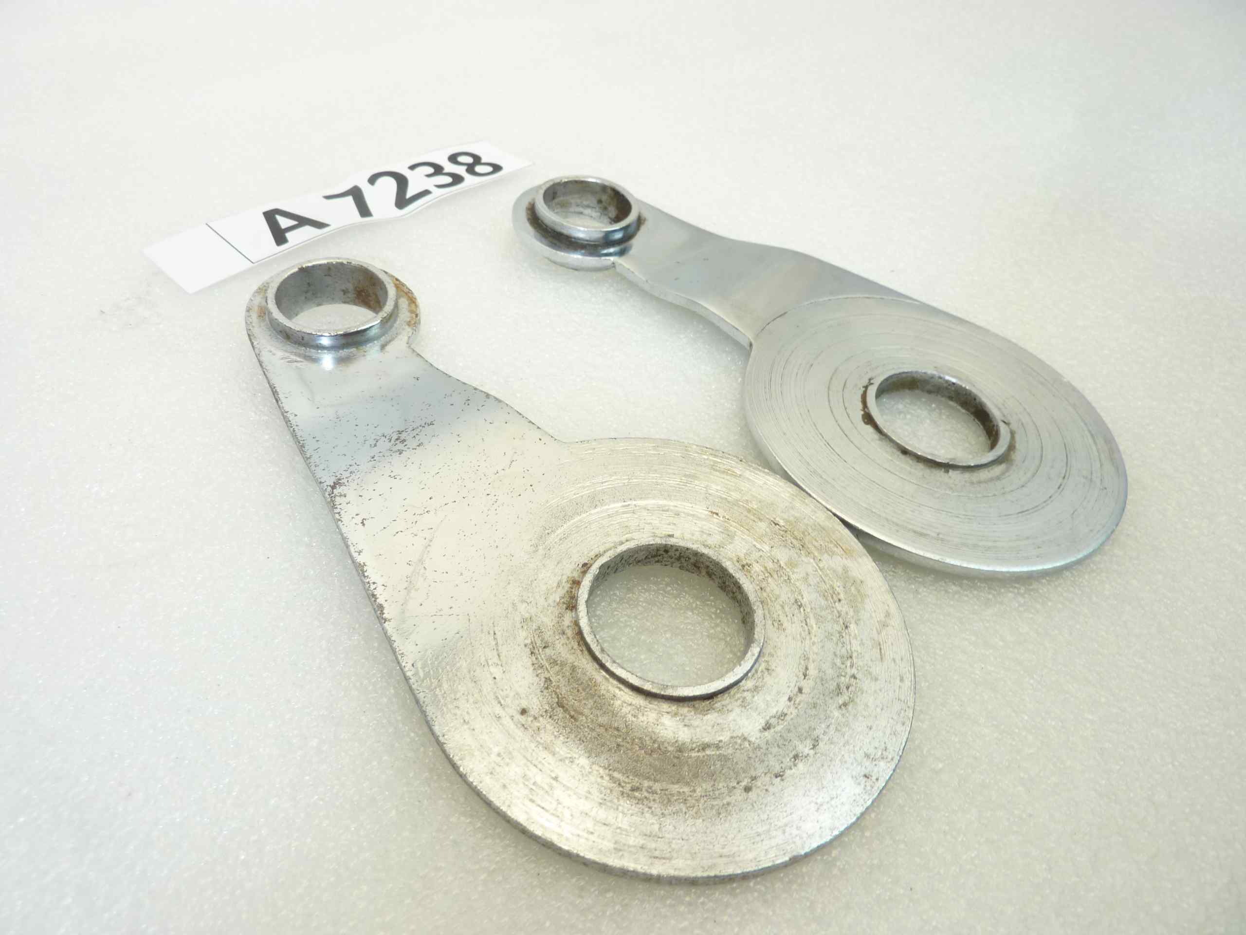 Coppia piastra oscillante Guzzi Alce Superalce GT 20 ammortizzatori posteriori cromate Dx T9135 Sx T9134 - immagine 2