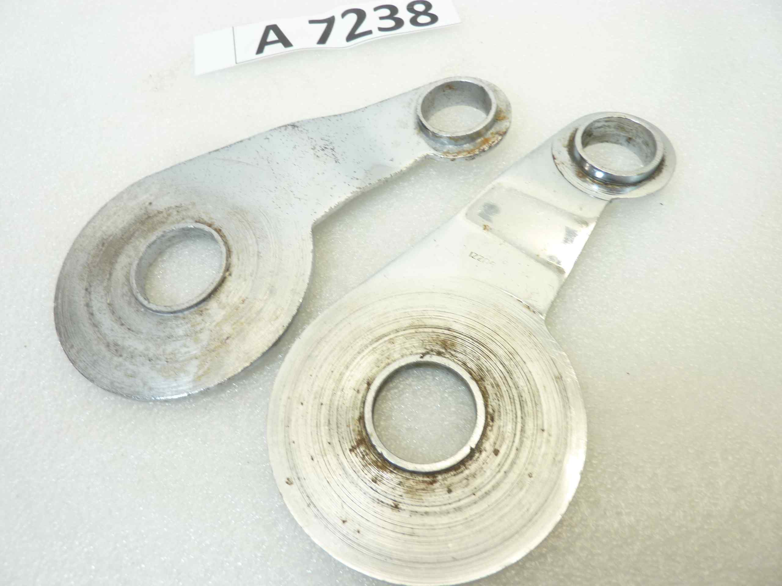 Coppia piastra oscillante Guzzi Alce Superalce GT 20 ammortizzatori posteriori cromate Dx T9135 Sx T9134 - immagine 4
