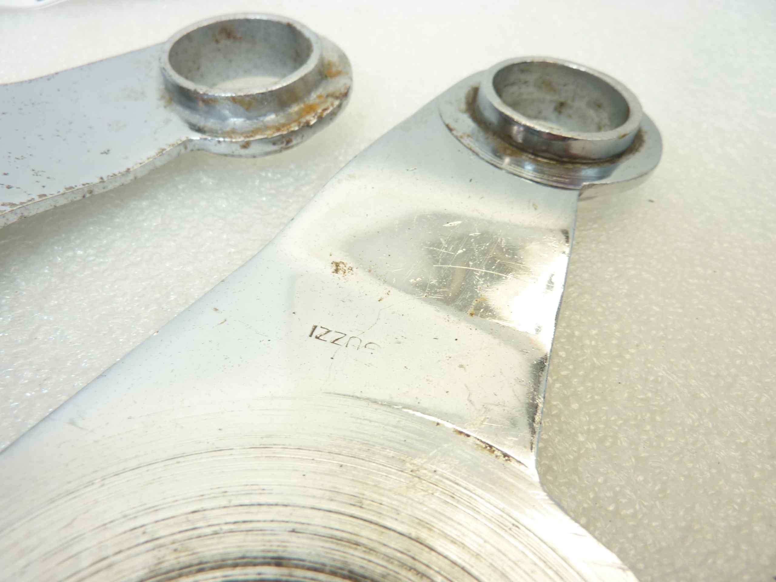 Coppia piastra oscillante Guzzi Alce Superalce GT 20 ammortizzatori posteriori cromate Dx T9135 Sx T9134 - immagine 5