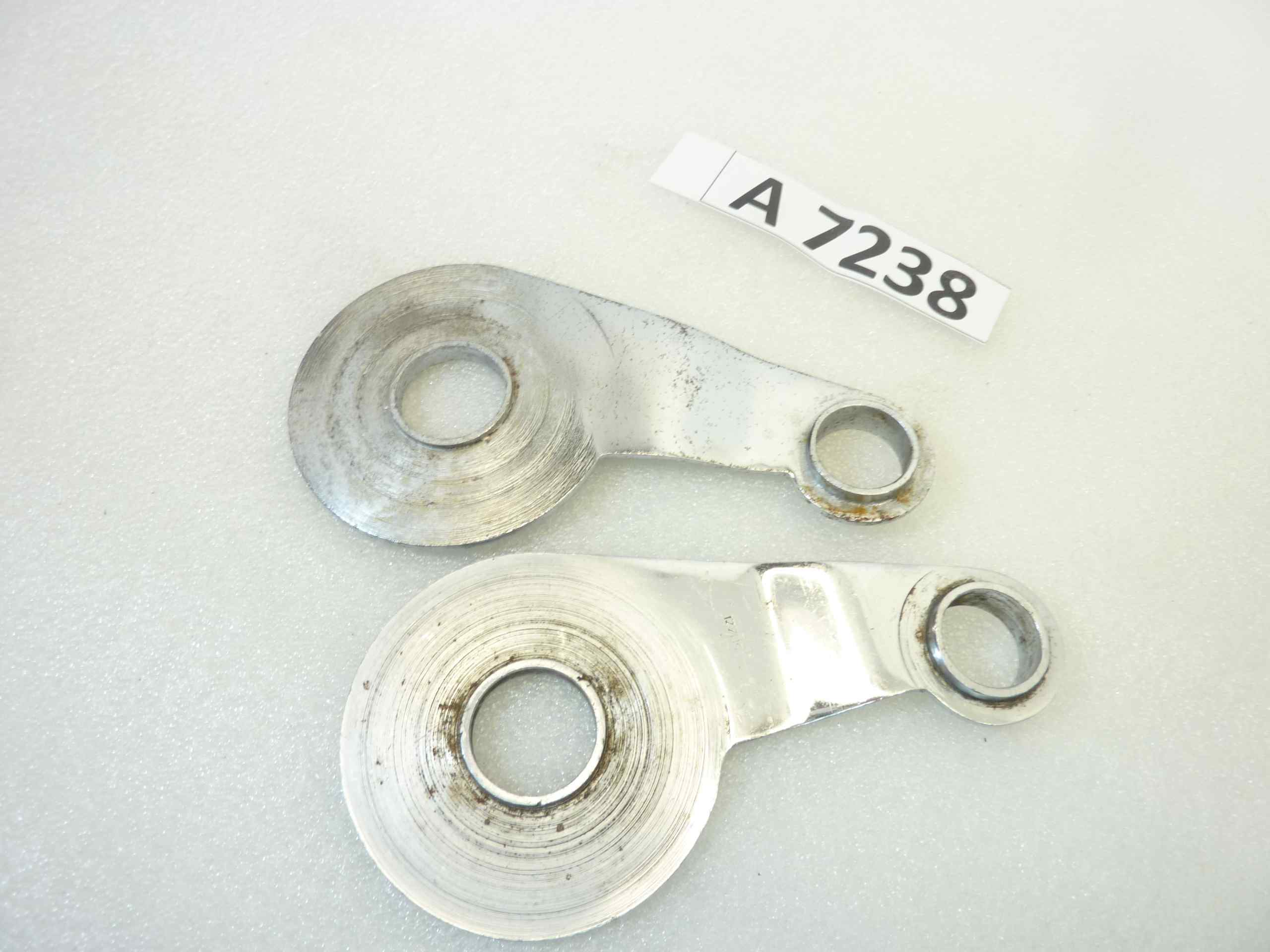 Coppia piastra oscillante Guzzi Alce Superalce GT 20 ammortizzatori posteriori cromate Dx T9135 Sx T9134 - immagine 6