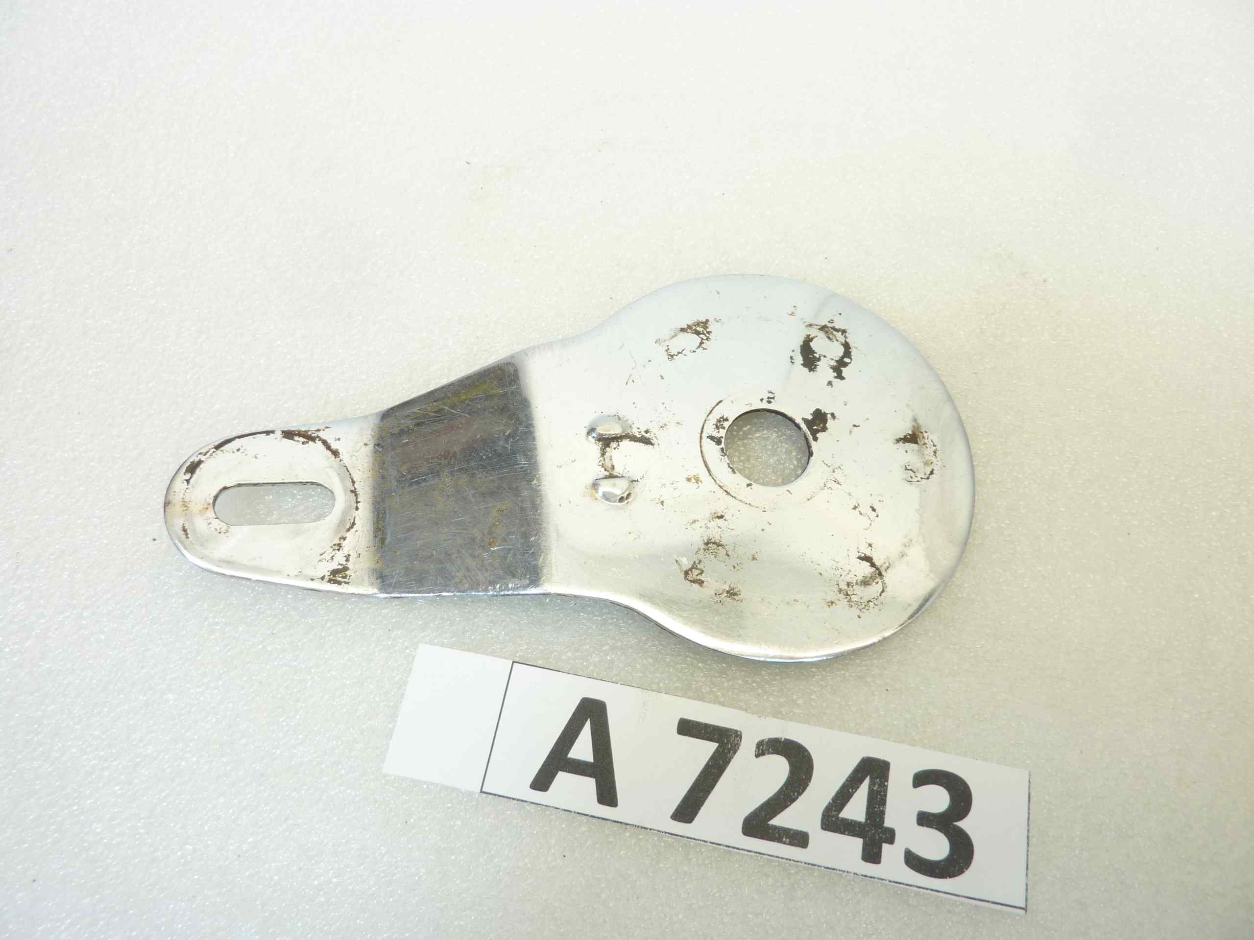 Piastra fissa Guzzi Superalce cromata cod T9138 - immagine 2