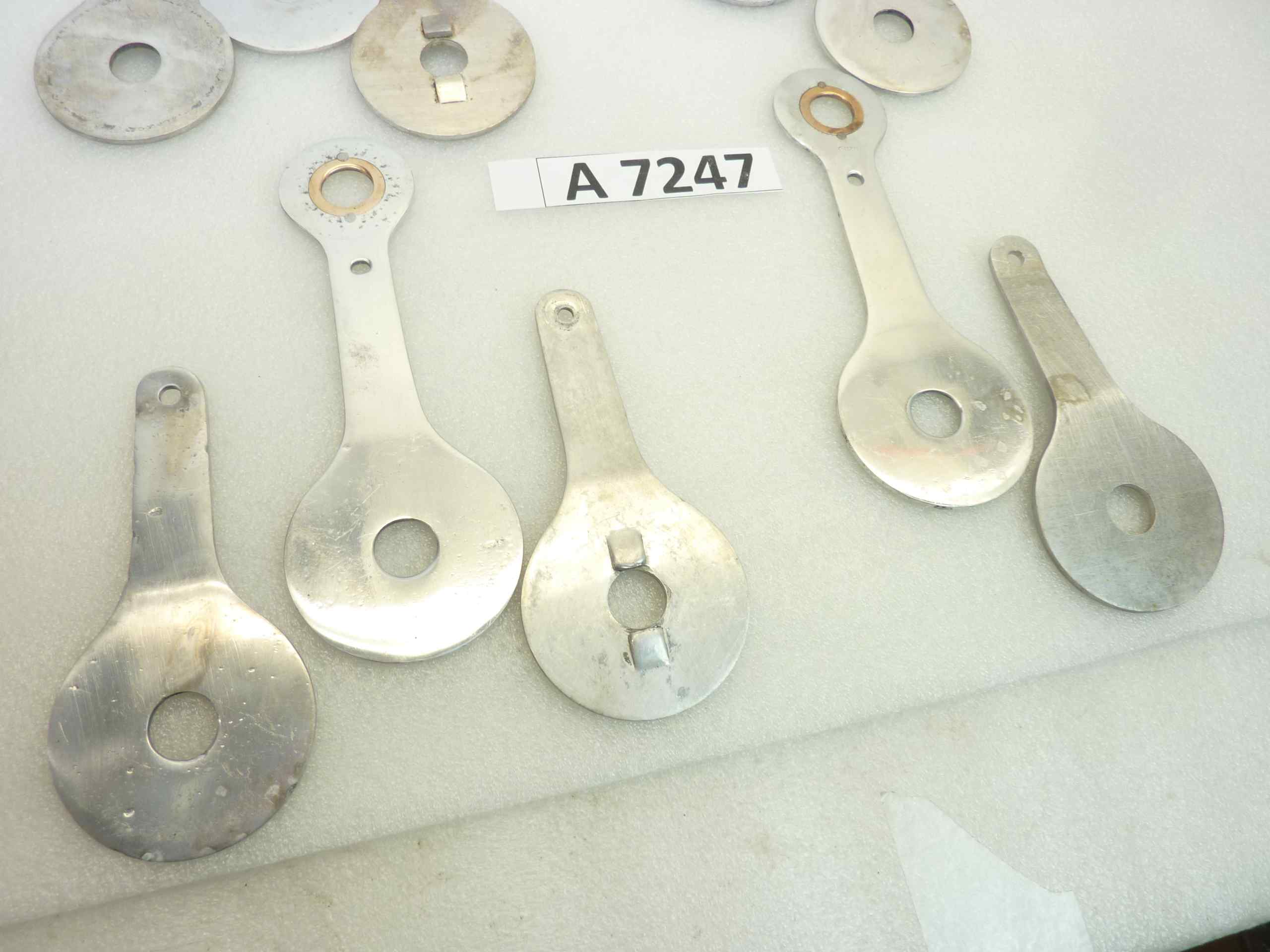 Compassi Guzzi Airone 250 Falcone 500 ammortizzatore posteriore cod 16506 16507 interasse fori 130 mm coppia da assemblare - immagine 3