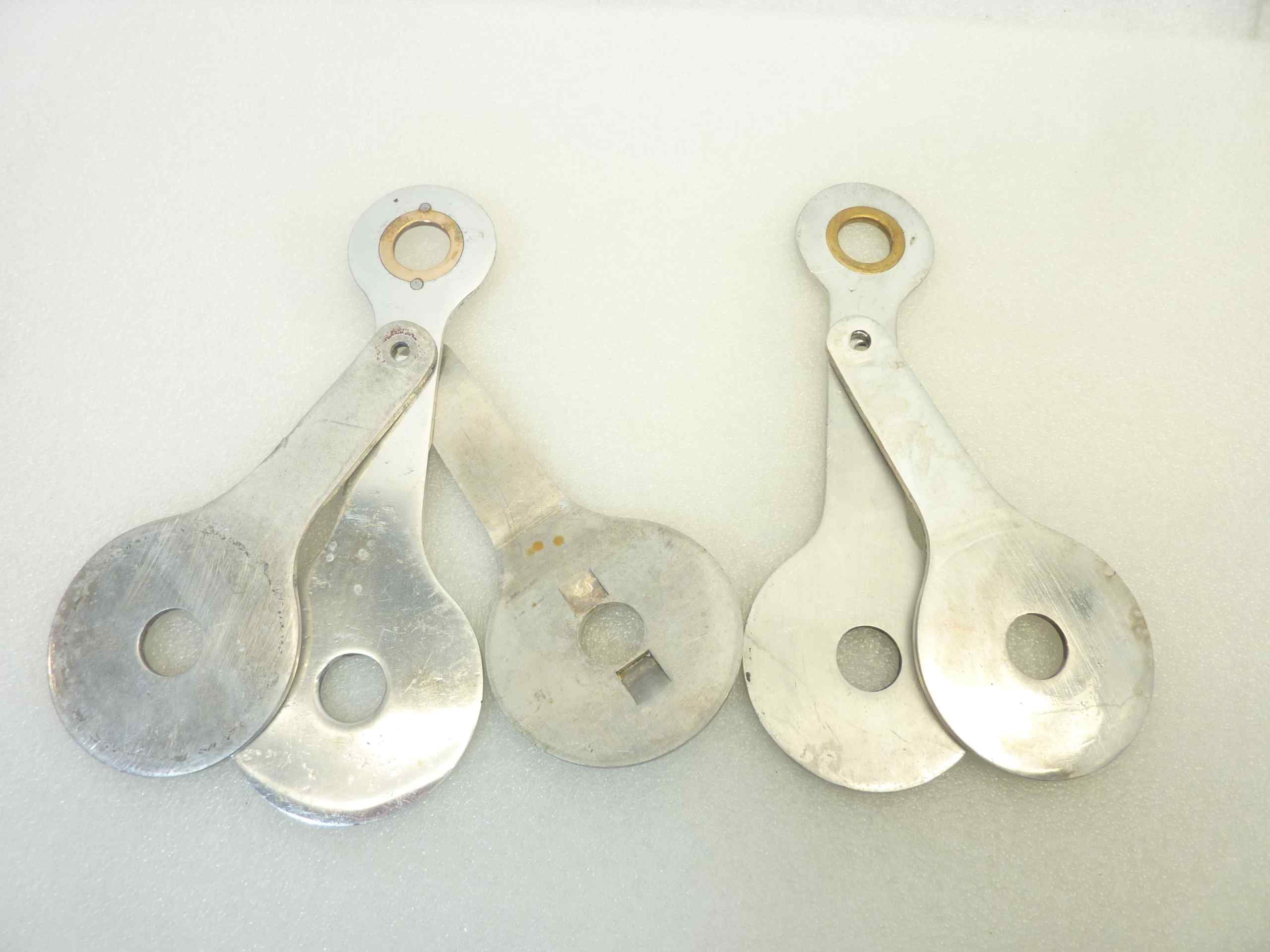 Compassi Guzzi Airone 250 Falcone 500 ammortizzatore posteriore cod 16506 16507 interasse fori 130 mm coppia da assemblare - immagine 4