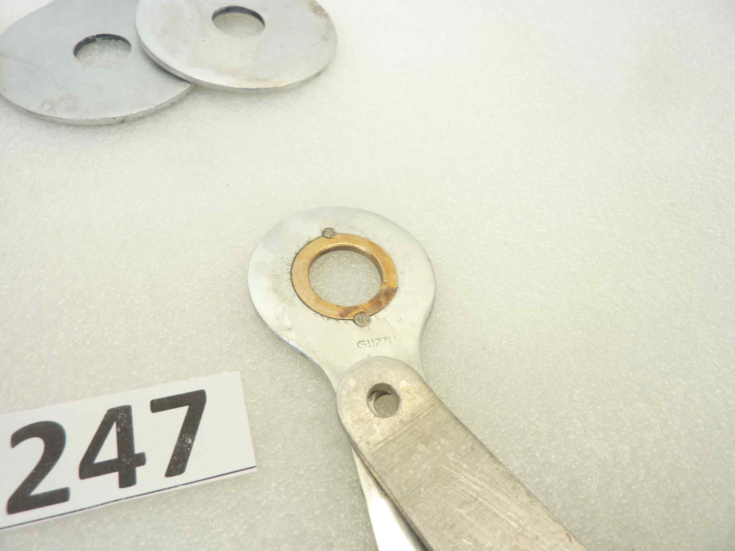 Compassi Guzzi Airone 250 Falcone 500 ammortizzatore posteriore cod 16506 16507 interasse fori 130 mm coppia da assemblare - immagine 6