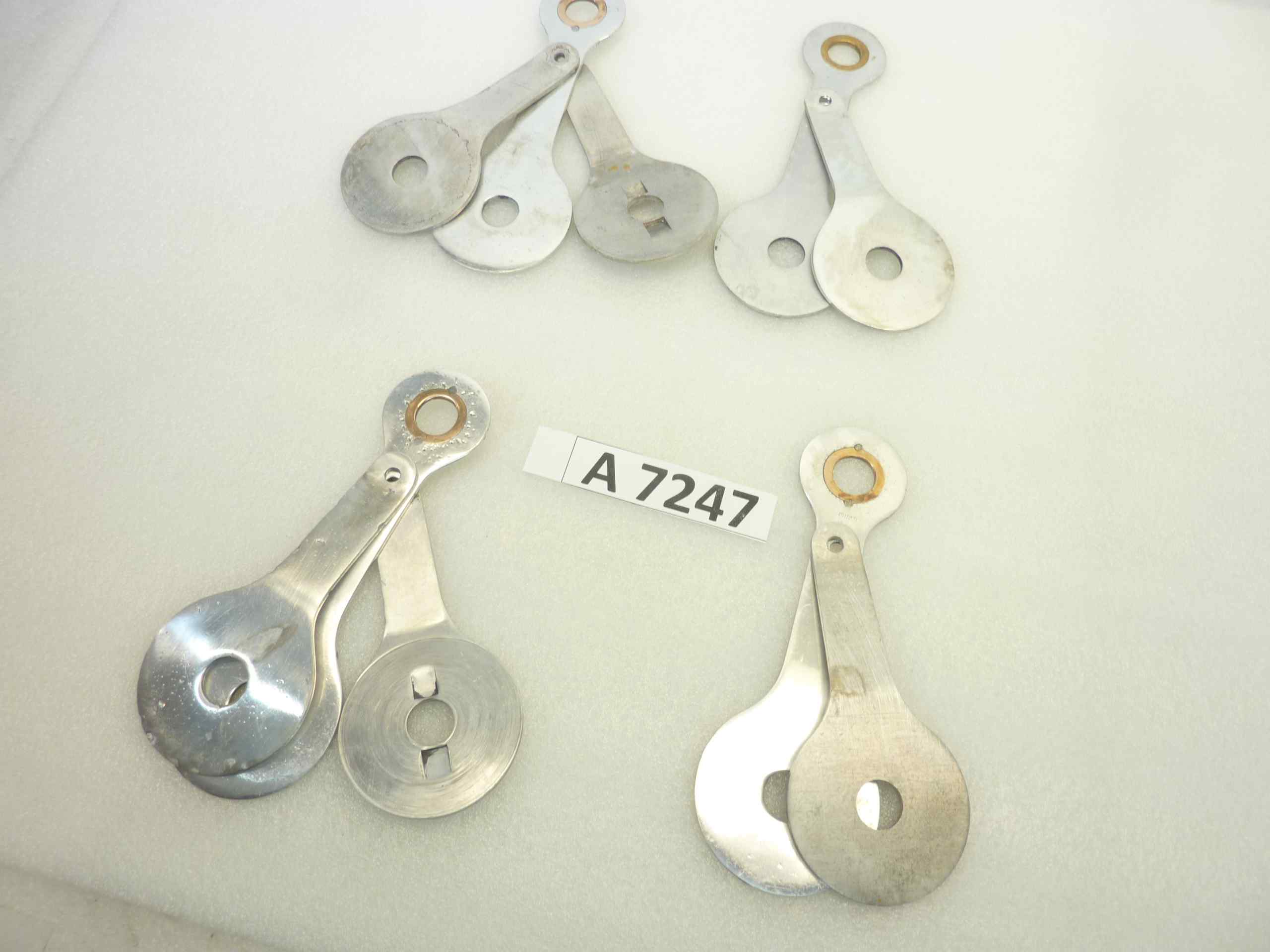 Compassi Guzzi Airone 250 Falcone 500 ammortizzatore posteriore cod 16506 16507 interasse fori 130 mm coppia da assemblare - immagine 7