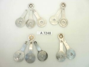 Compassi Guzzi Airone 250 Falcone 500 ammortizzatore posteriore cod 16506 16507 interasse fori 130 mm coppia da assemblare