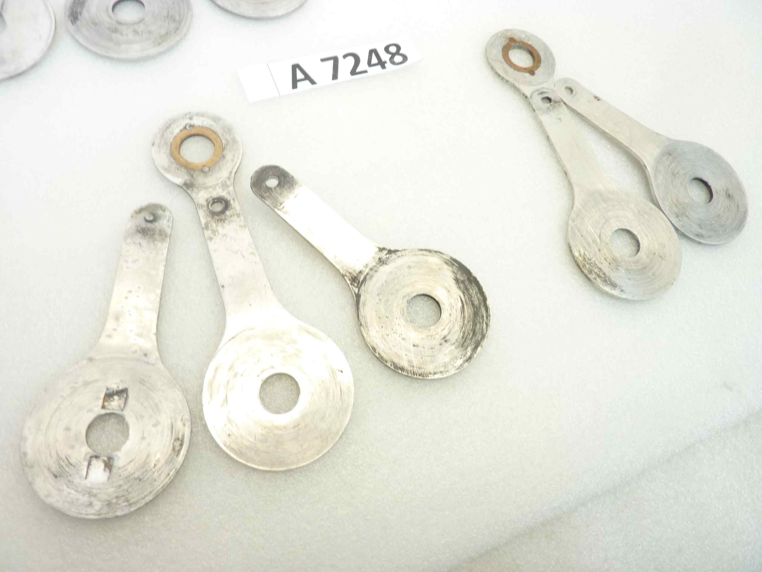 Compassi Guzzi Airone 250 Falcone 500 ammortizzatore posteriore cod 16506 16507 interasse fori 130 mm coppia da assemblare - immagine 4