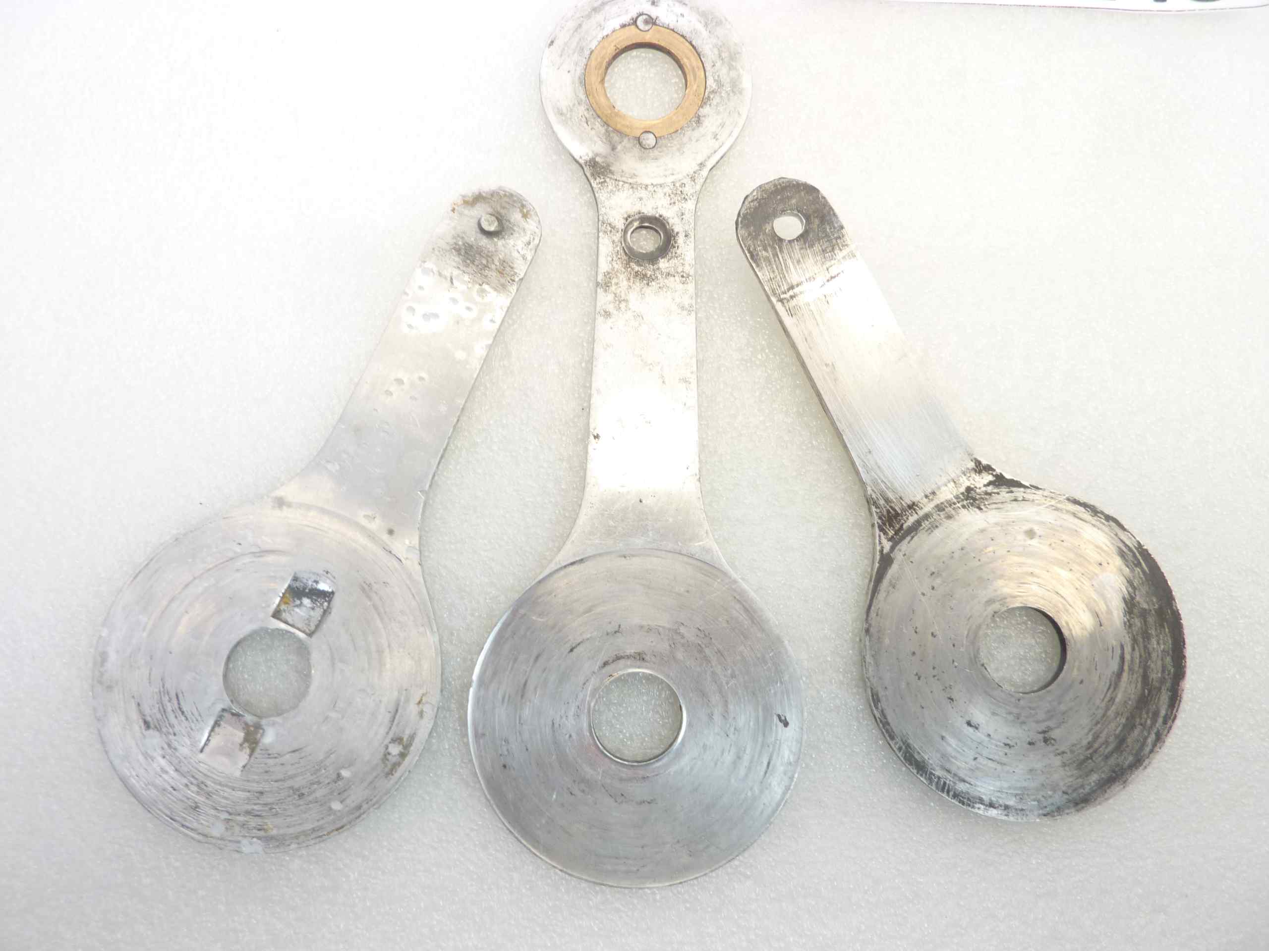 Compassi Guzzi Airone 250 Falcone 500 ammortizzatore posteriore cod 16506 16507 interasse fori 130 mm coppia da assemblare - immagine 5