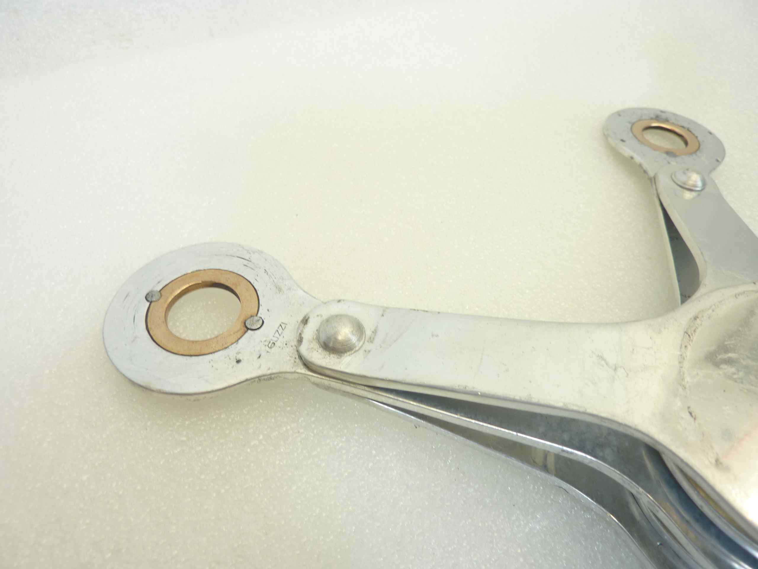 Compassi Guzzi Airone 250 Falcone 500 ammortizzatore posteriore cod 16506 16507 interasse fori 130 mm coppia - immagine 2