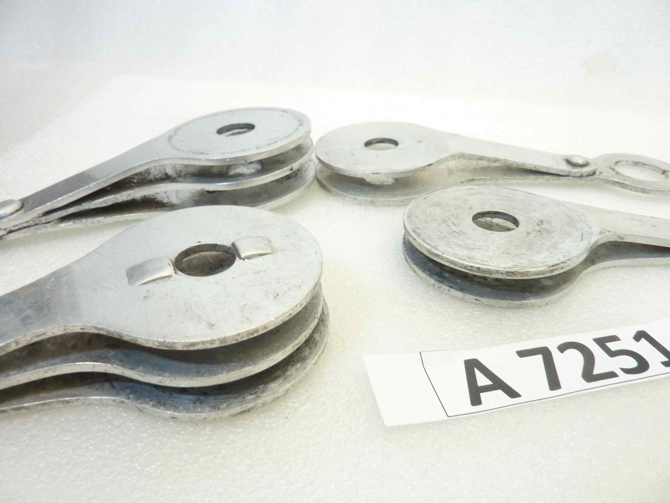 Compassi Guzzi Airone 250 Falcone 500 ammortizzatore posteriore cod 16506 16507 interasse fori 130 mm coppia - immagine 4