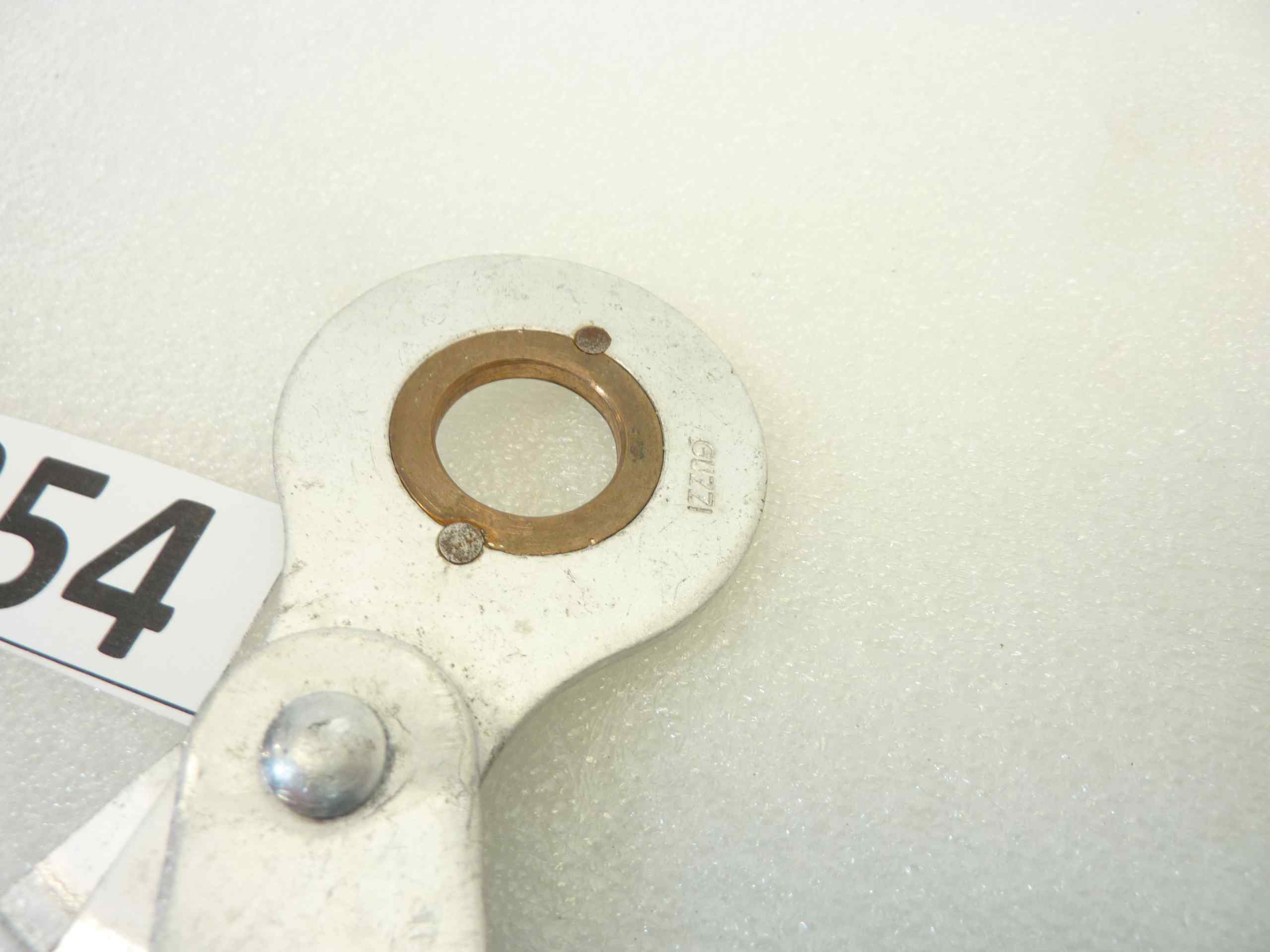 Braccio triplo compasso Guzzi Airone 250 Falcone 500 ammortizzatore posteriore alluminio cod 16506 interasse fori 130 mm - immagine 2